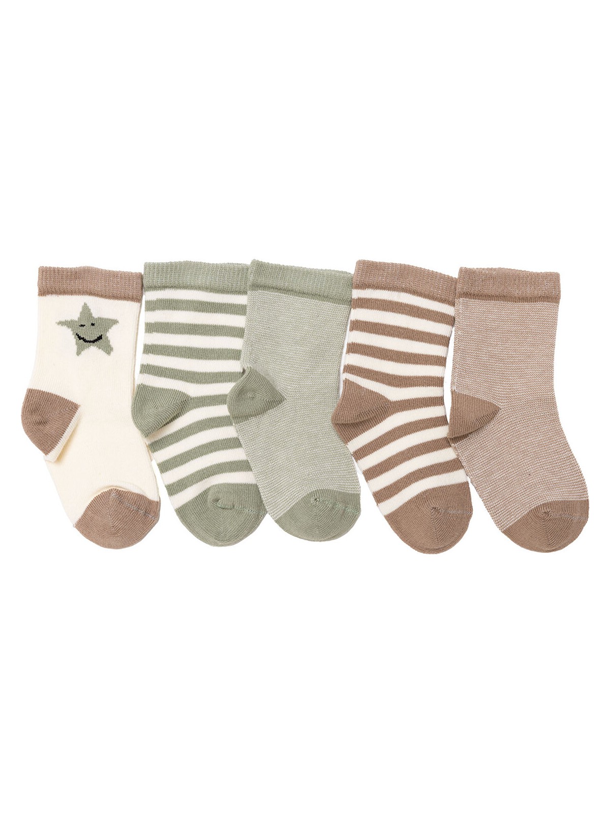 HelloBaby Hellobaby Hellobaby Erkek Bebek 5'li Soket Çorap Çizgili Yok