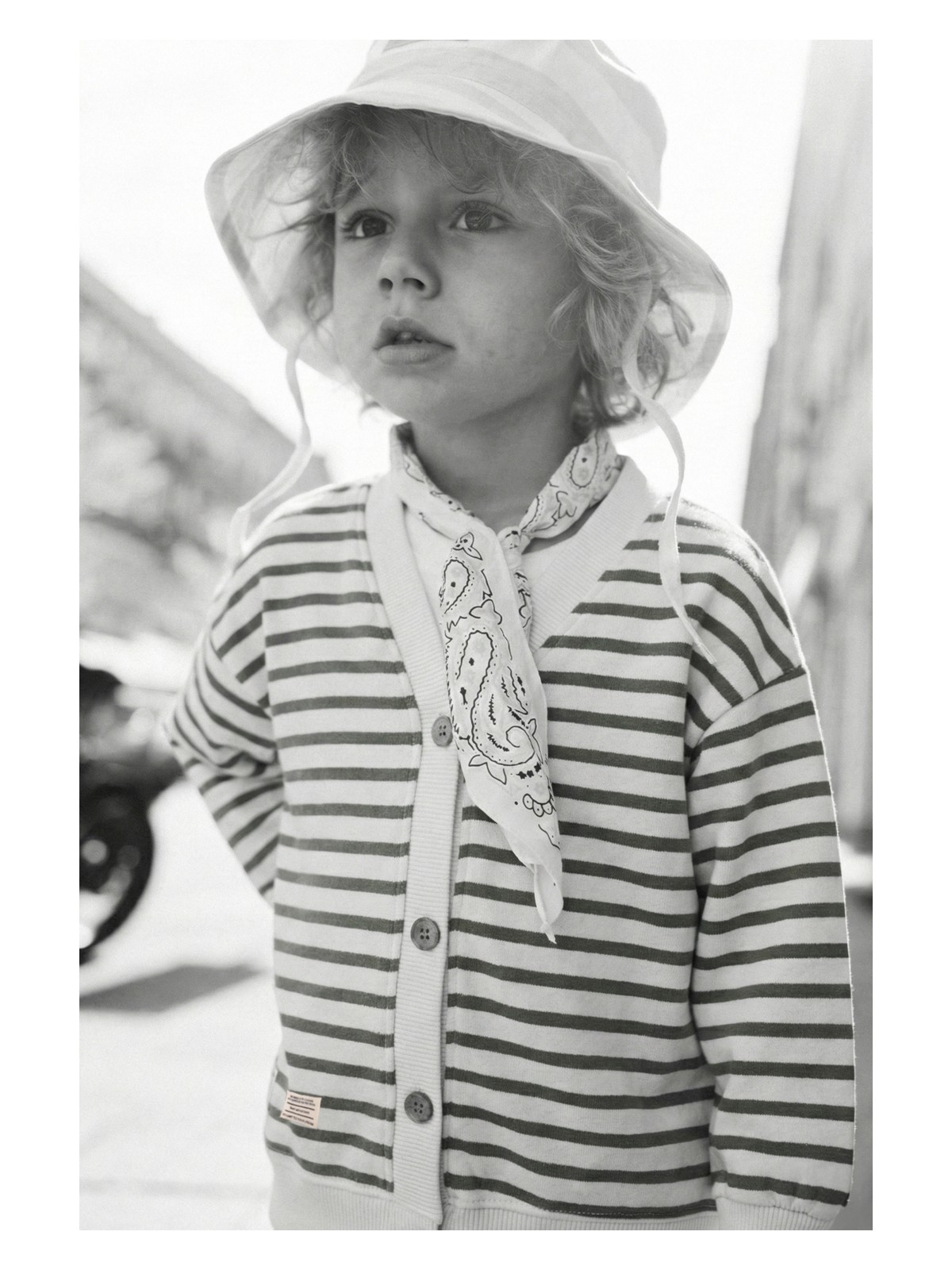 Cigit Çizgili Hırka 2-10 Yaş Lacivert - Görsel 5