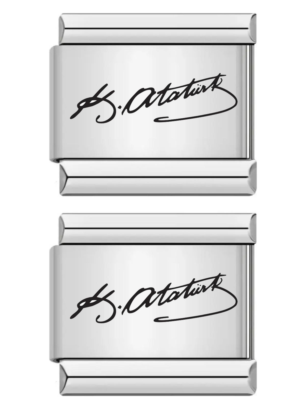 Takı Dükkanı Türk Ek Uzatma Italyan Charm Çelik Bileklik Charmı SCB31