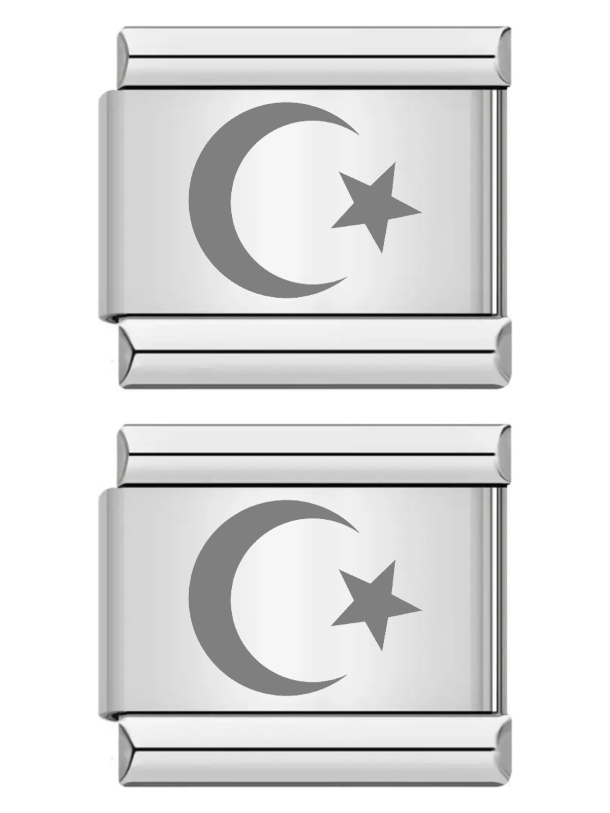 Takı Dükkanı Türk Ek Uzatma Italyan Charm Çelik Bileklik Charmı SCB31 - Görsel 6