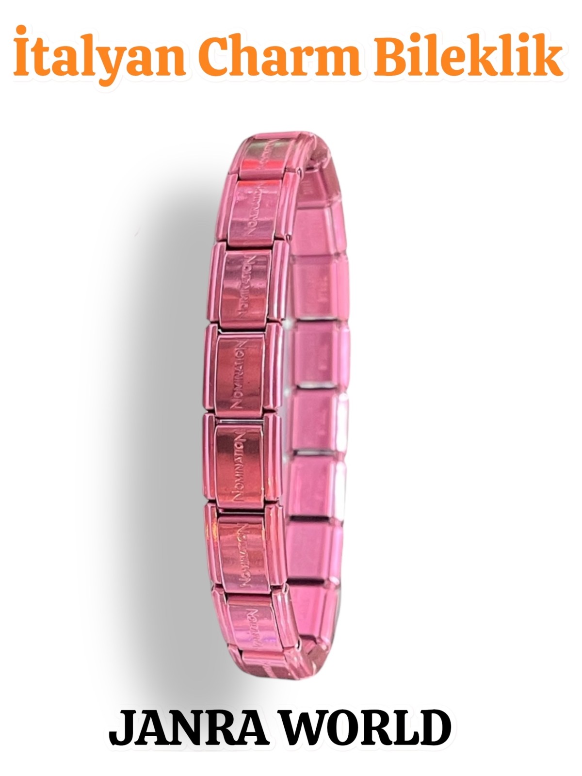 Janra World Italyan Charm Bileklik – Paslanmaz Çelik, Her Bileğe Uygun Her Yaşa Uygun Unisex Model Hediyelik