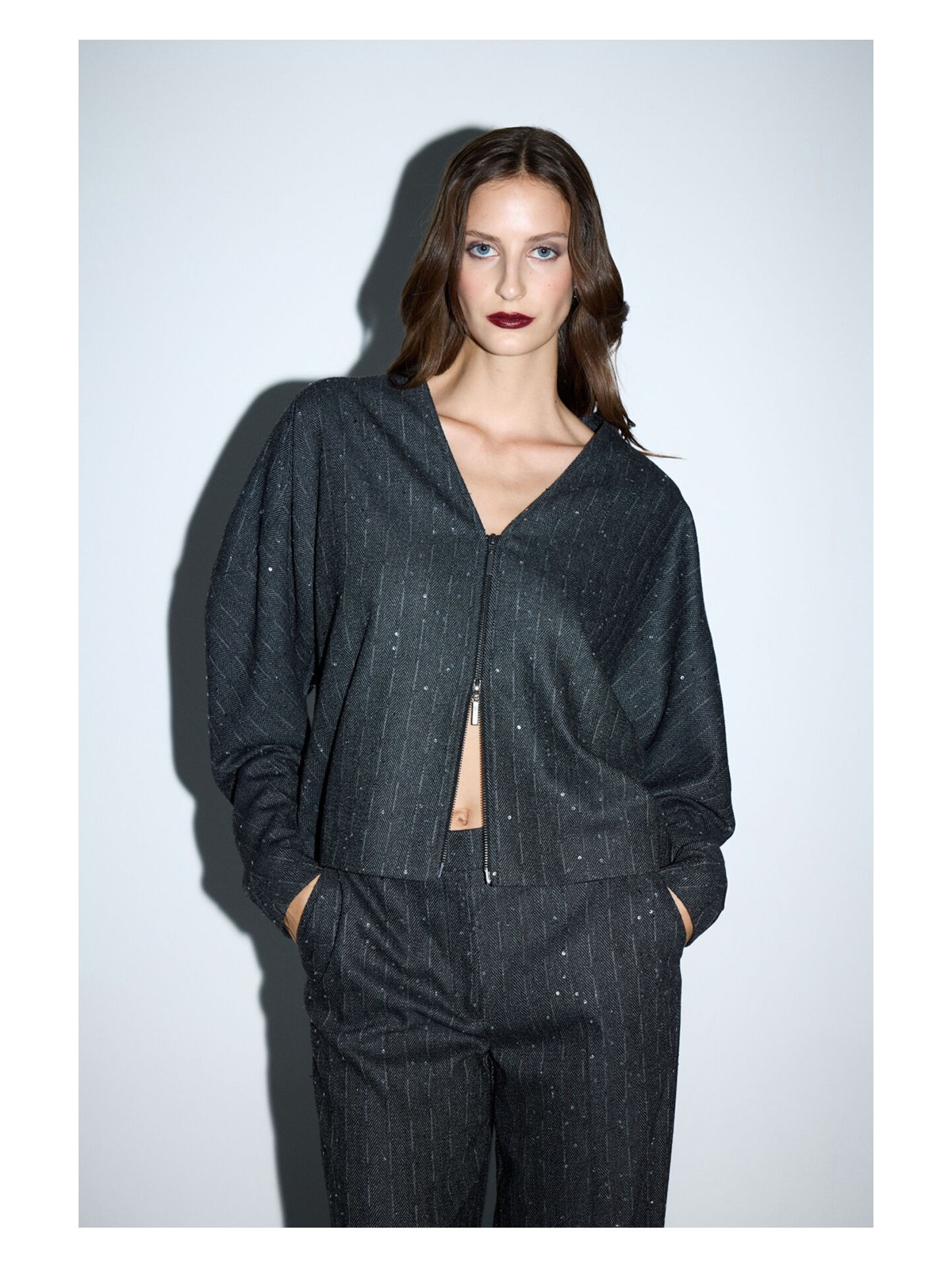 adL Adl Dik Yaka Bomber Ceket Antrasit 11945701000