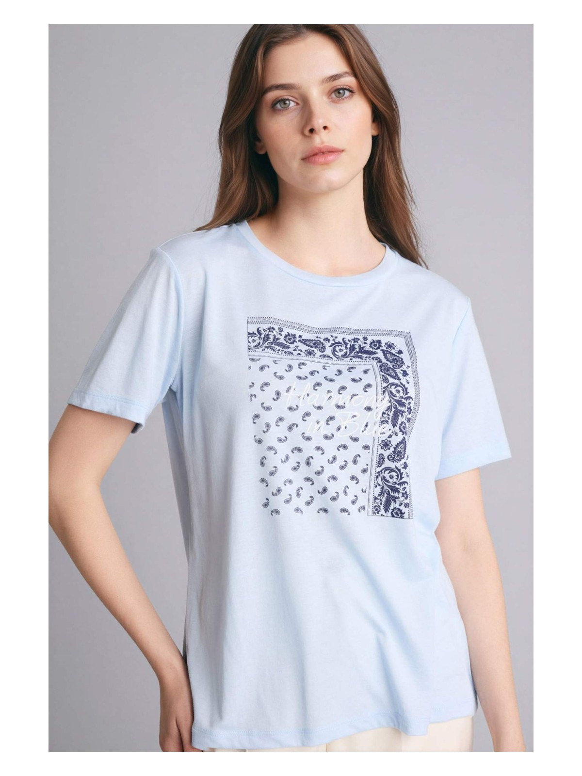 DeFacto Regular Fit Bisiklet Yaka Baskılı Kısa Kollu Tişört G2883AX26SP