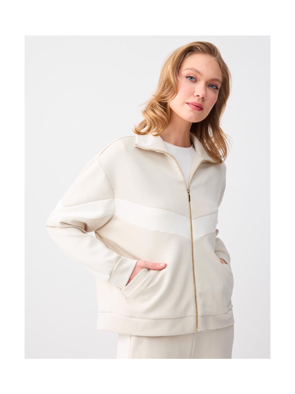 Jimmy Key Lacivert Rahat Kesim Cep Detaylı Modal Örme Ceket - Görsel 3