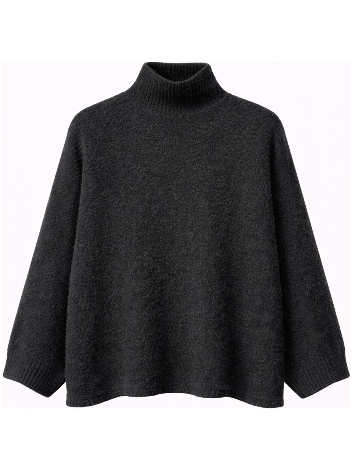 Mixray 6998 Kadın Yarasa Kol Yün Karışımlı Balıkçı Yaka Triko Kazak Kemik - Görsel 7