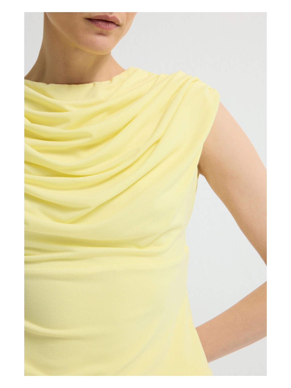 adL Drapeli Kolsuz Body Sarı 11546452000 - Görsel 2