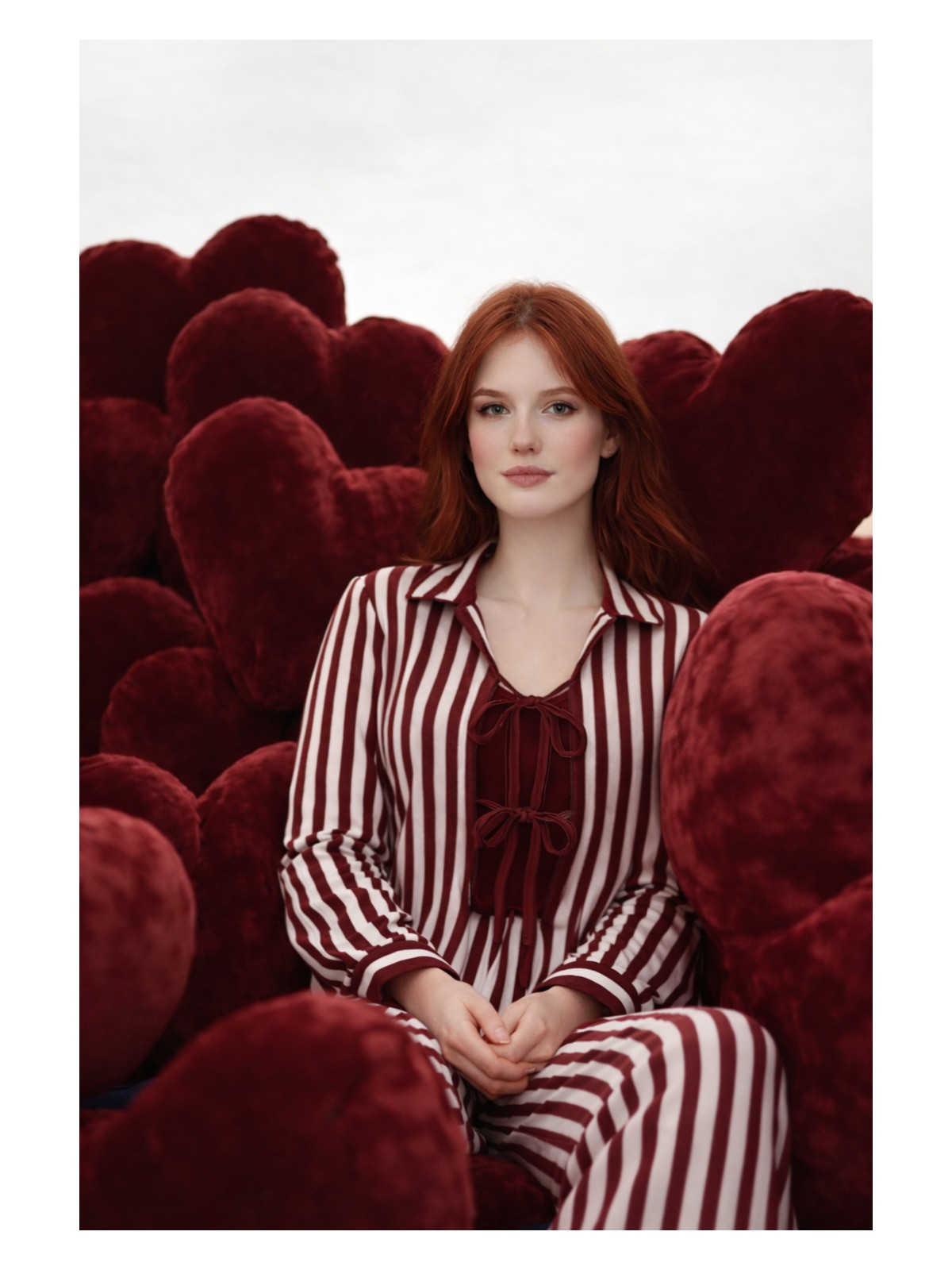 Koza İç Giyim 3'lü Çizgili Pamuklu Pijama Takımı