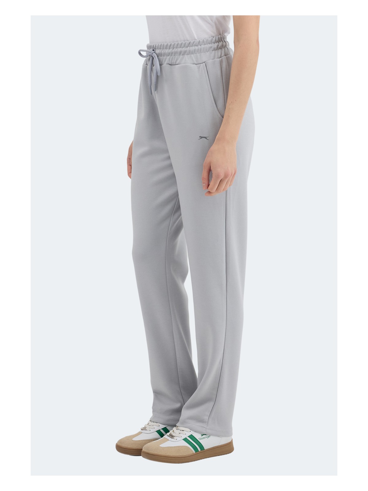 Slazenger Kloras I Kadın Cepli Gri Eşofman Altı - Görsel 4