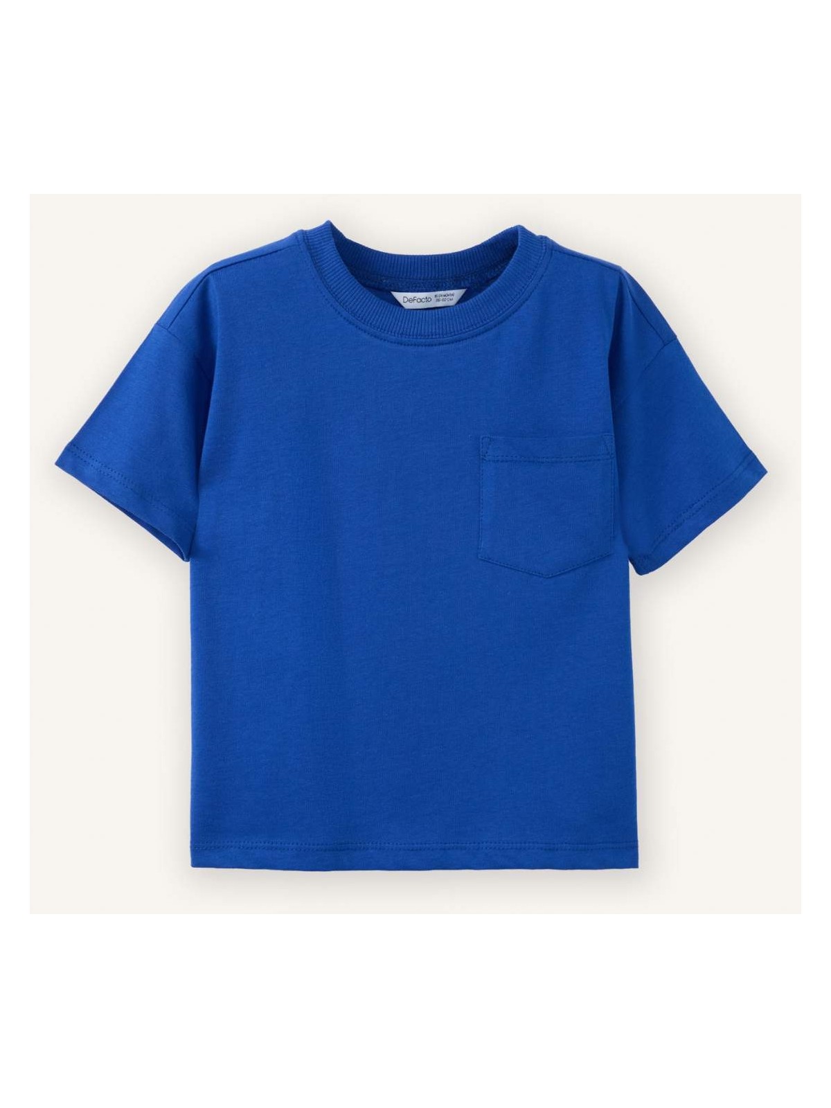 DeFacto Regular Fit Bisiklet Yaka Kısa Kollu Tişört Erkek Bebek B7005A526SM - Görsel 6