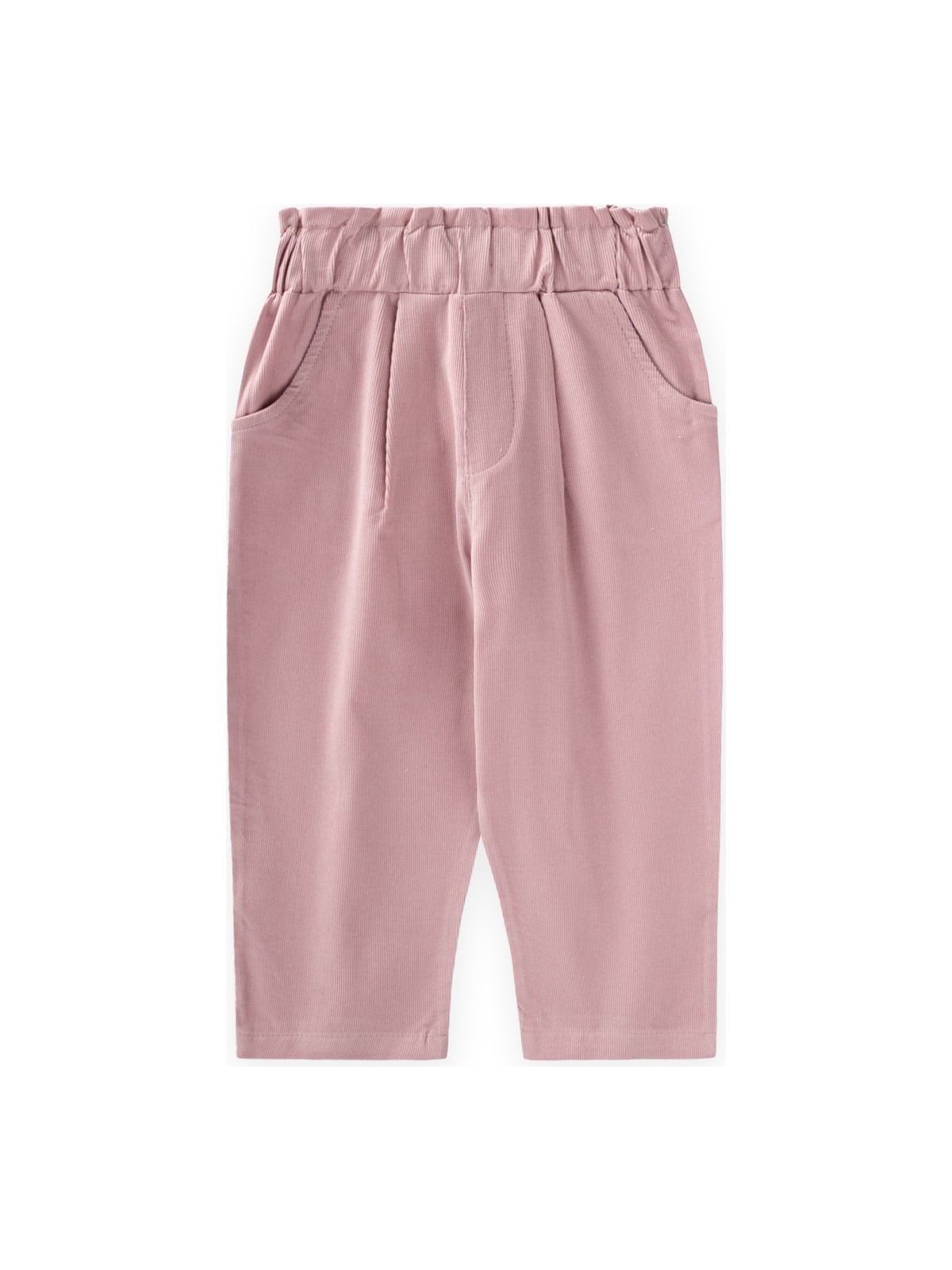 Cigit Kadife Boyfriend Pantolon 1-8 Yaş Leylak