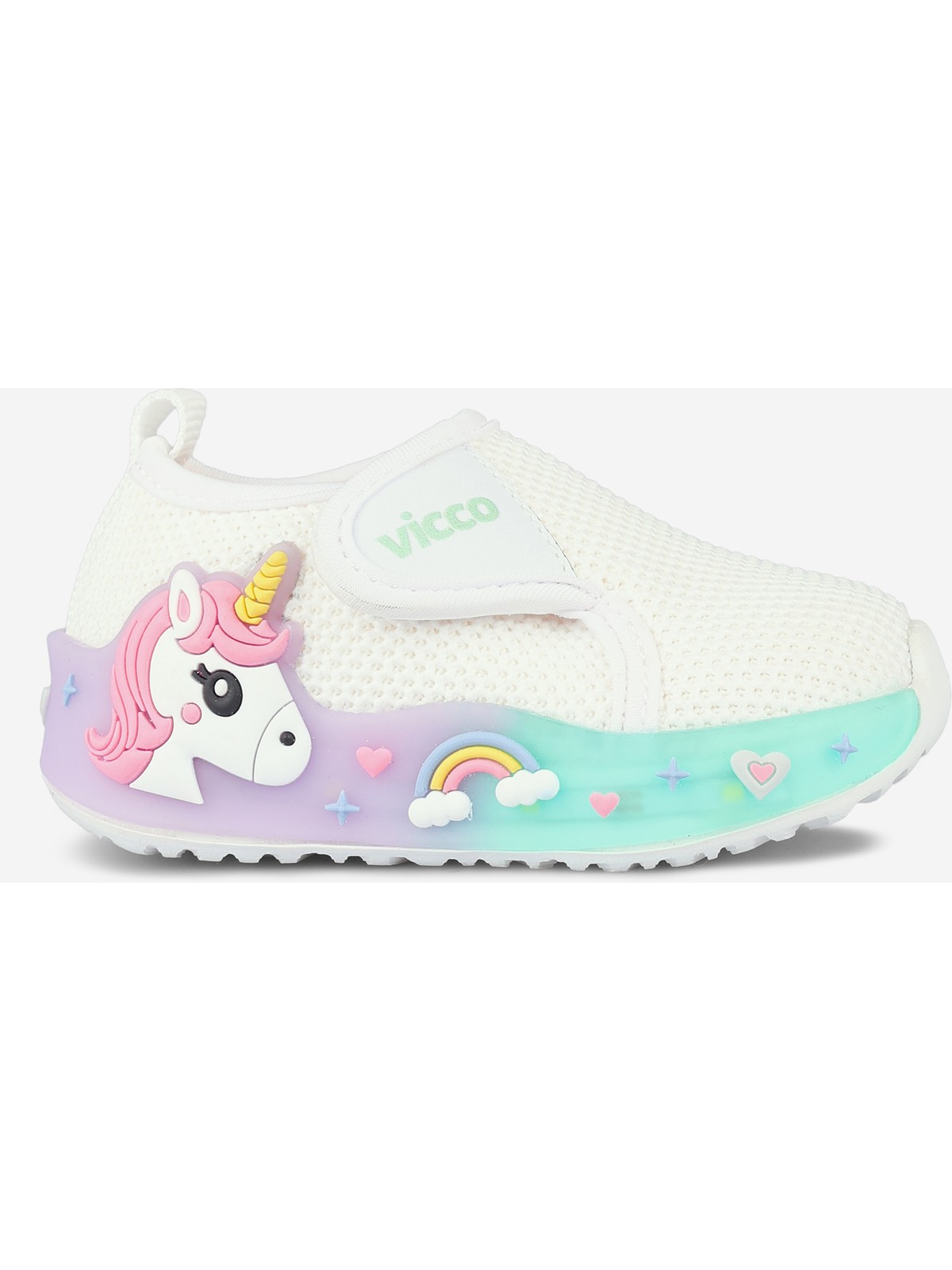 Vicco Jeli Işıklı Kız Ilk Adım Beyaz Günlük Ayakkabı