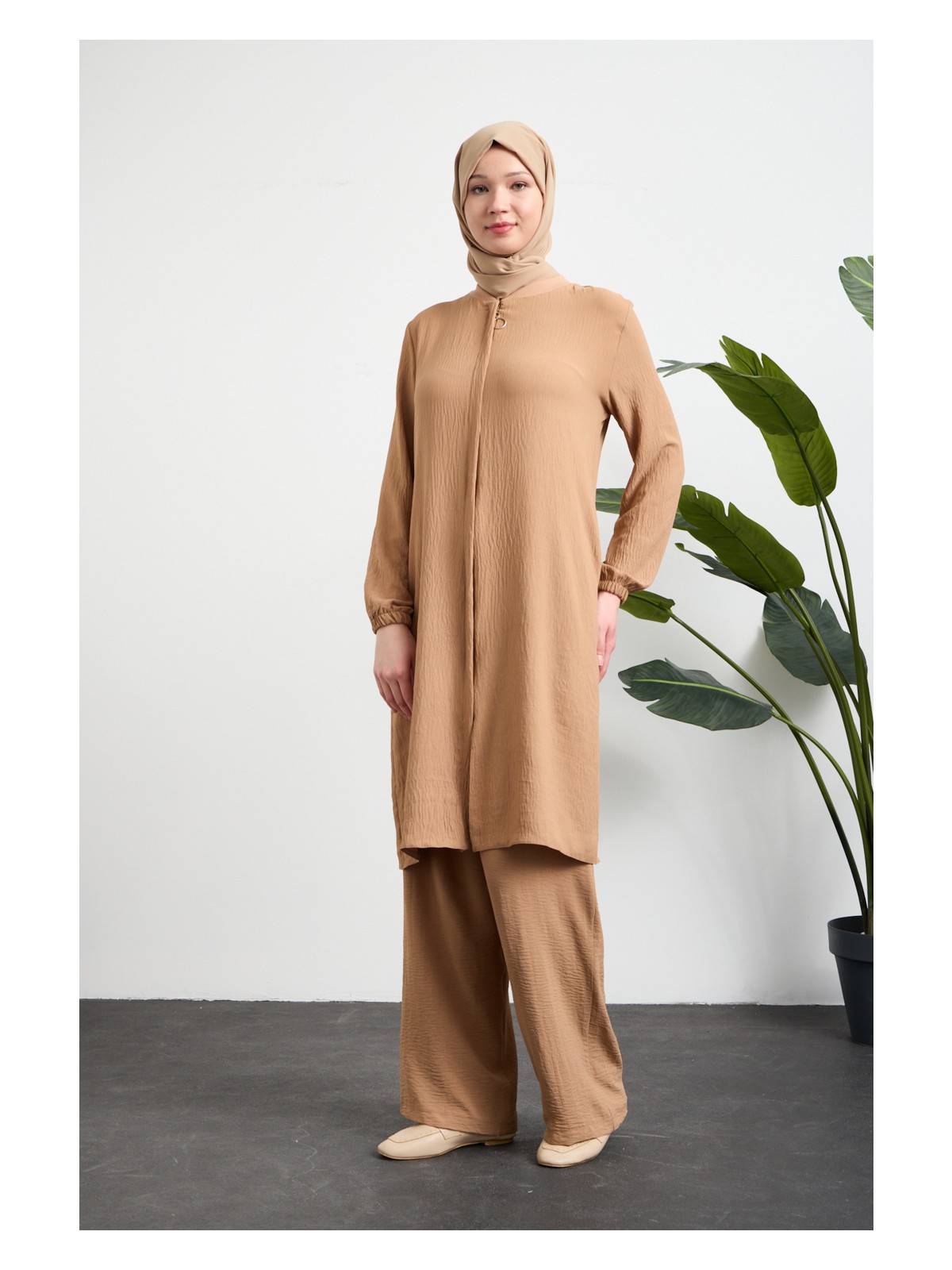 Oktayusta Collection Kadın Pamuklu Hafif Çift Cepli Hac ve Umre Ikili Takım - Görsel 9