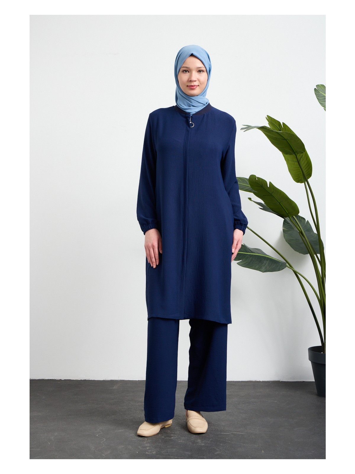 Oktayusta Collection Kadın Pamuklu Hafif Çift Cepli Hac ve Umre Ikili Takım