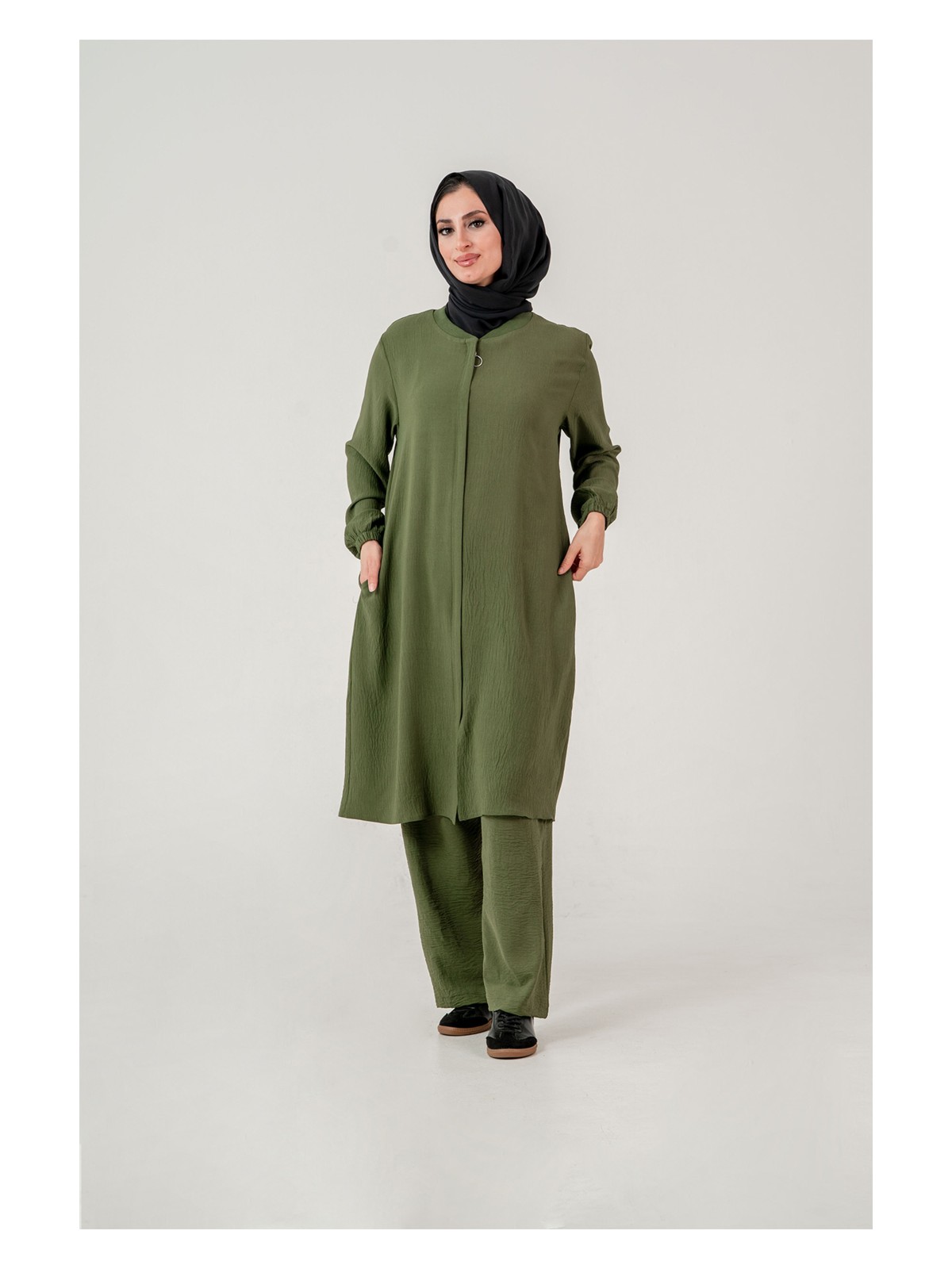 Oktayusta Collection Kadın Pamuklu Hafif Çift Cepli Hac ve Umre Ikili Takım - Görsel 6