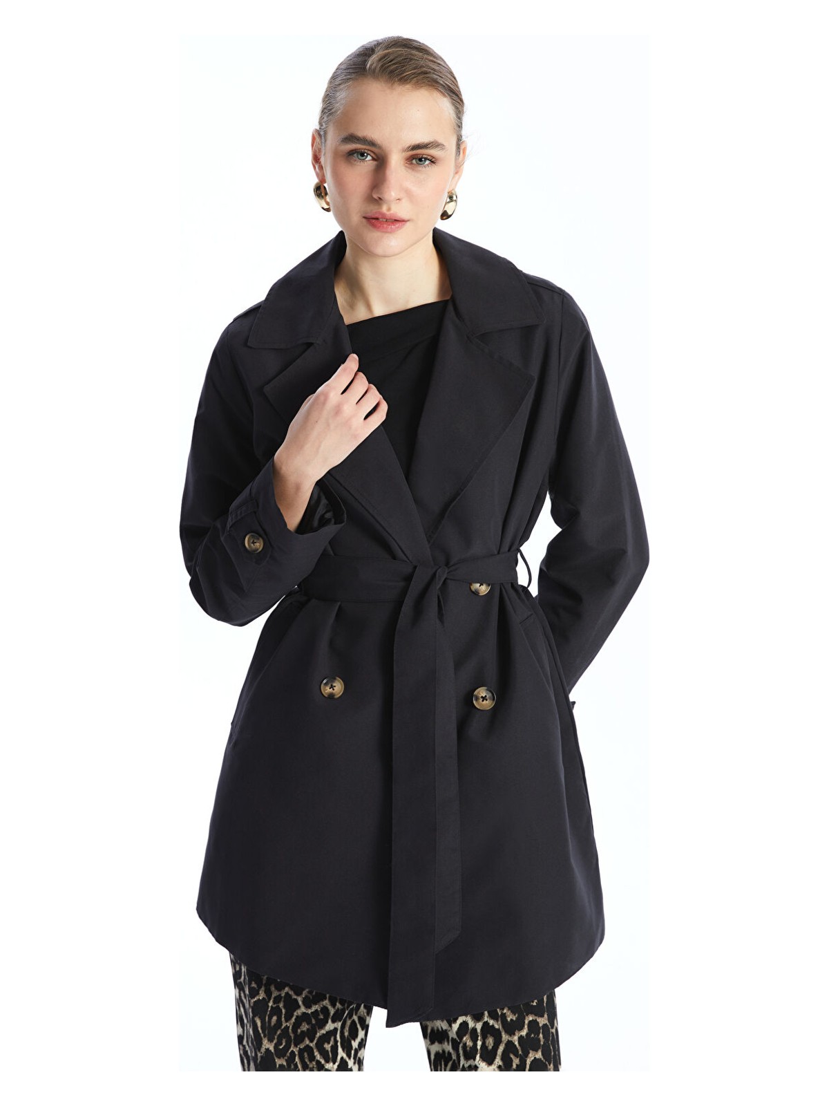 LC Waikiki Lc Waikiki Yeni Sezon Ceket Yaka Kadın Trençkot