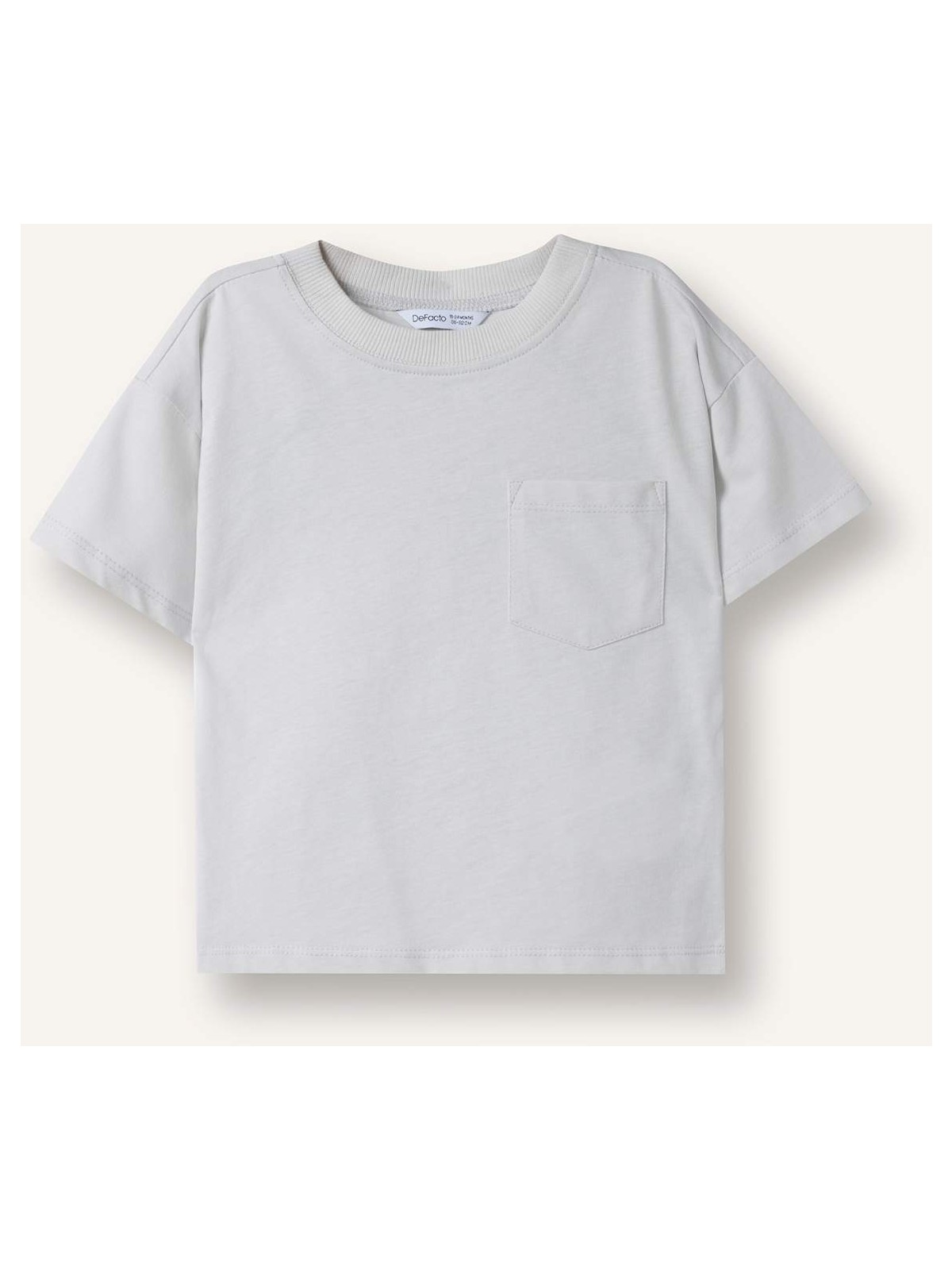 DeFacto Regular Fit Bisiklet Yaka Kısa Kollu Tişört Erkek Bebek B7005A526SM - Görsel 9