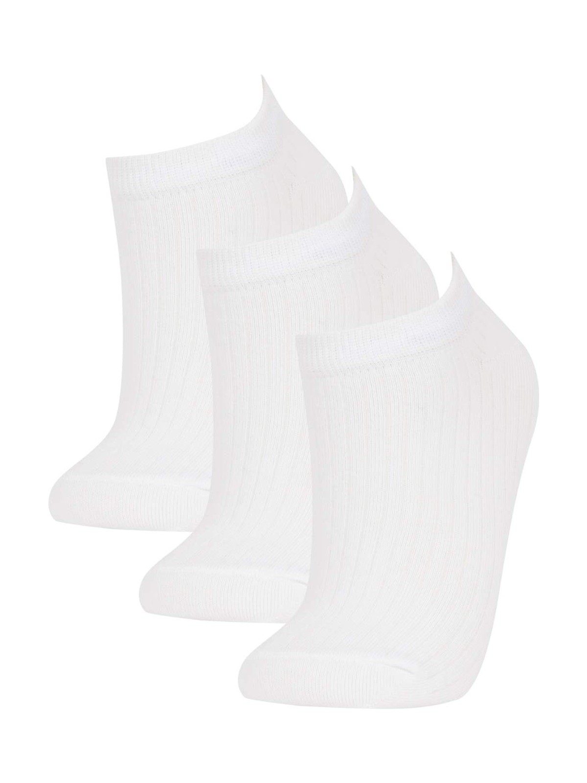 DeFacto Kadın 3'lü Pamuklu Patik Çorap Z7527AZNS