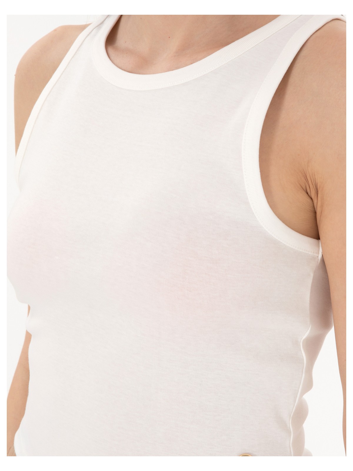 Pierre Cardin Kadın Beyaz Ex. Slim Fit Crop Tişört 50305750-VR013 - Görsel 7