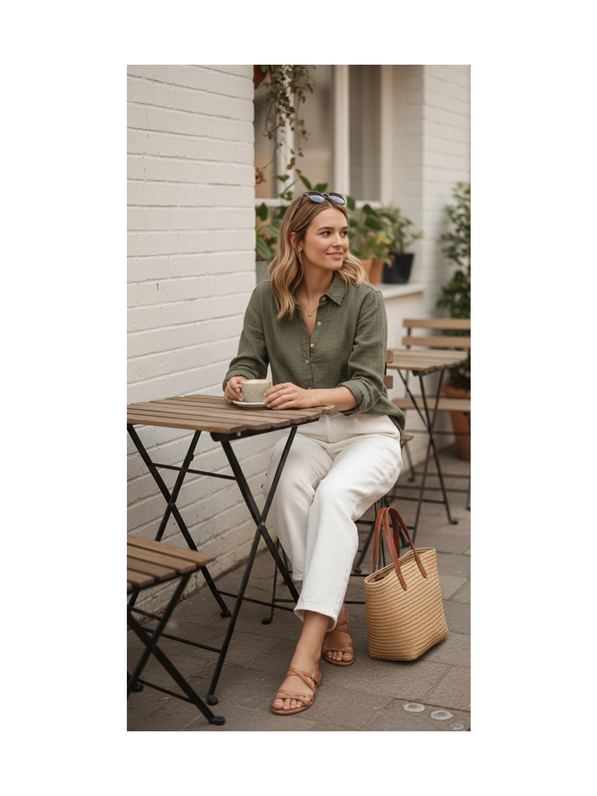 Jadewear Müslin Gömlek - Görsel 4