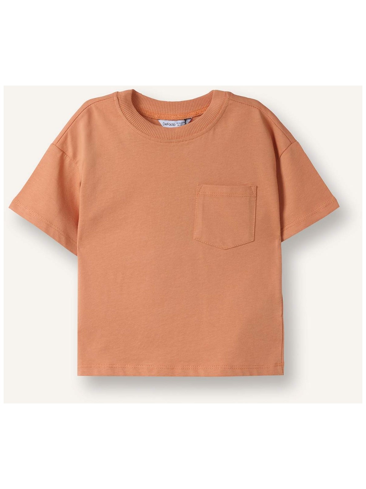 DeFacto Regular Fit Bisiklet Yaka Kısa Kollu Tişört Erkek Bebek B7005A526SM - Görsel 8