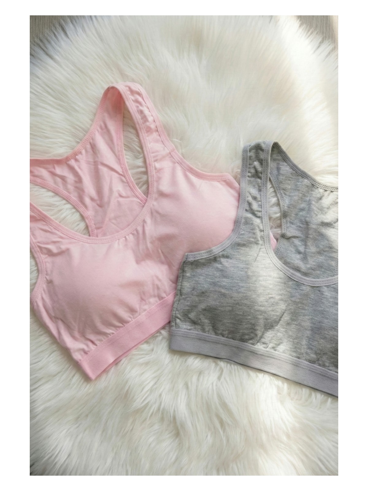 Underwear Bodyway 2'li Paket Pamuklu Pedli Sporcu Sütyeni & Bralet - Günlük Rahat Yüzücü Model Sporcu Atleti - Görsel 5