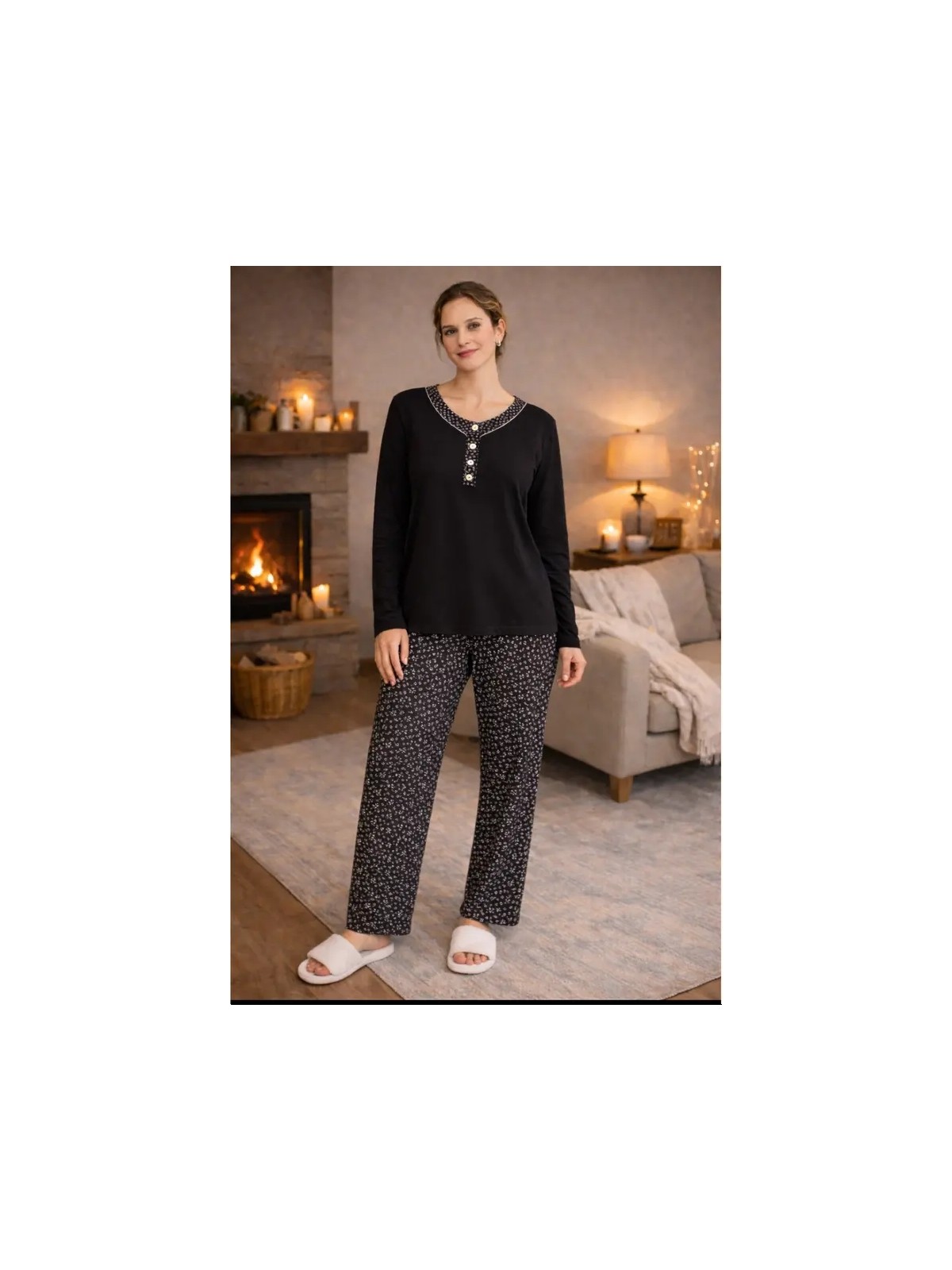 Nena Uzun Kol Kadın Pijama Takım 14620