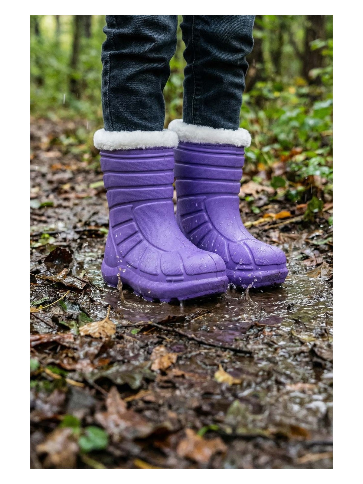 Gezer Kız Çocuk Kışlık Boğazdan Peluşlu İçi Sıcak Astarlı Su Geçirmez Yağmur Kar Bot Çizme