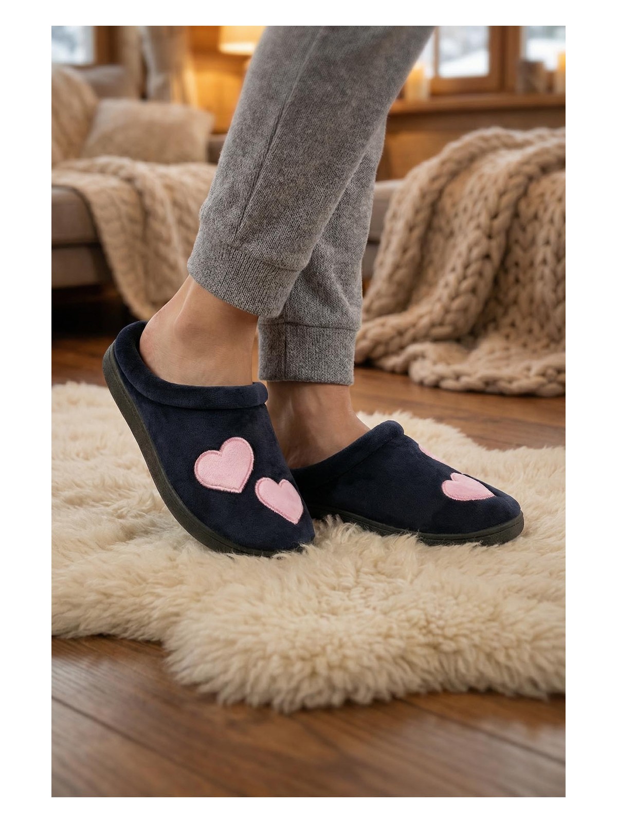 Gezer Kışlık Kadın Gondol Ev Terlik