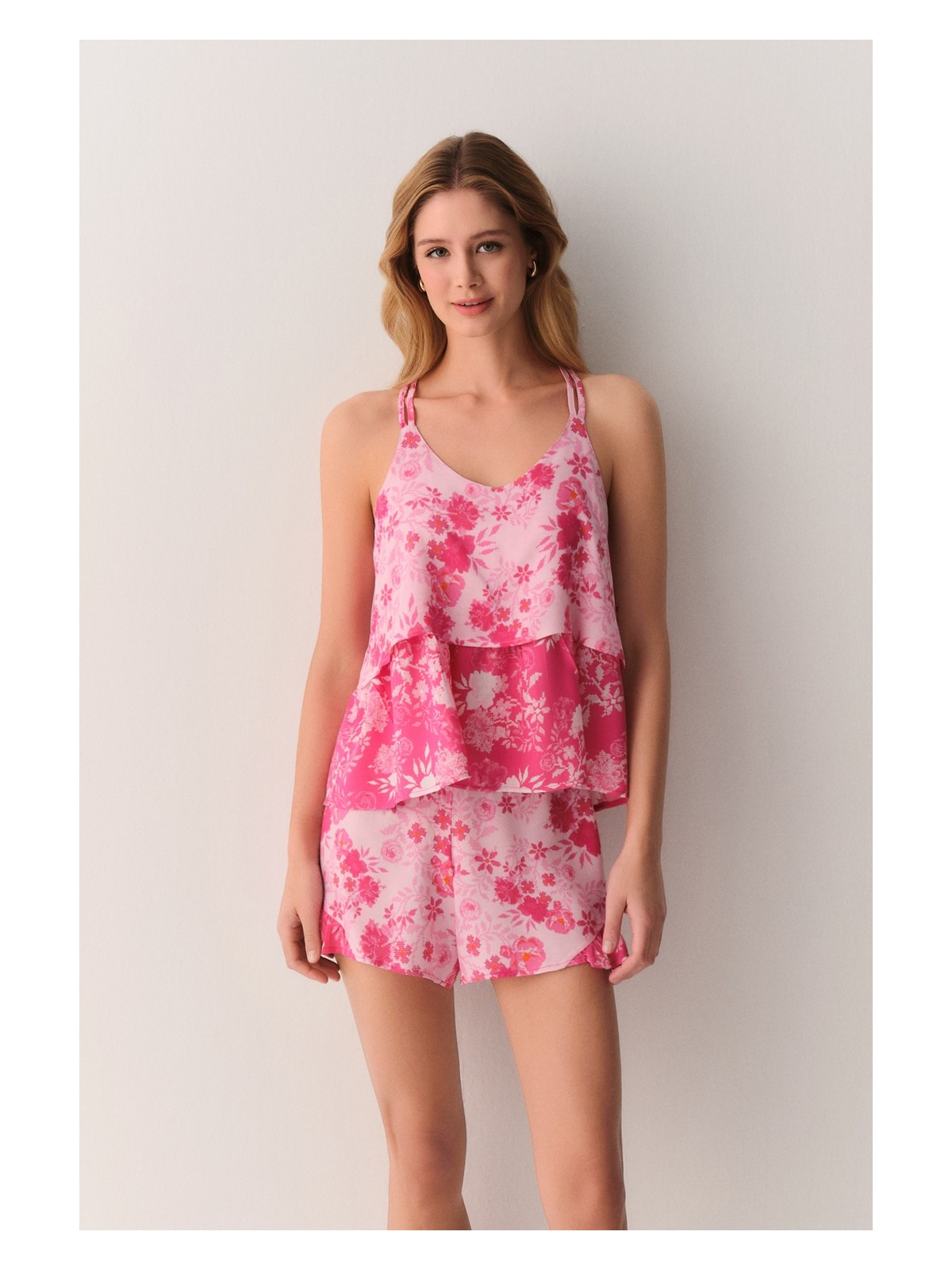 Suwen Linda Atlet Şort Pijama Takımı