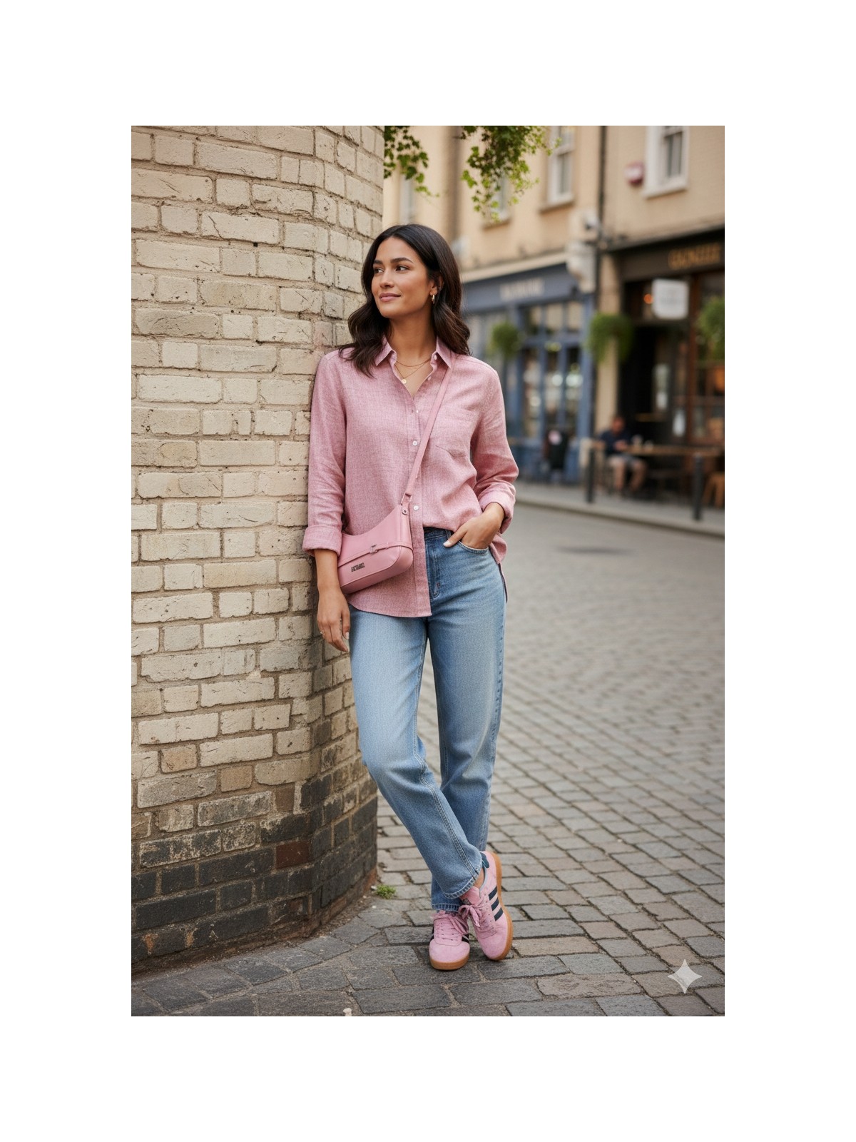 Jadewear Keten Look Owersize Gömlek - Görsel 7