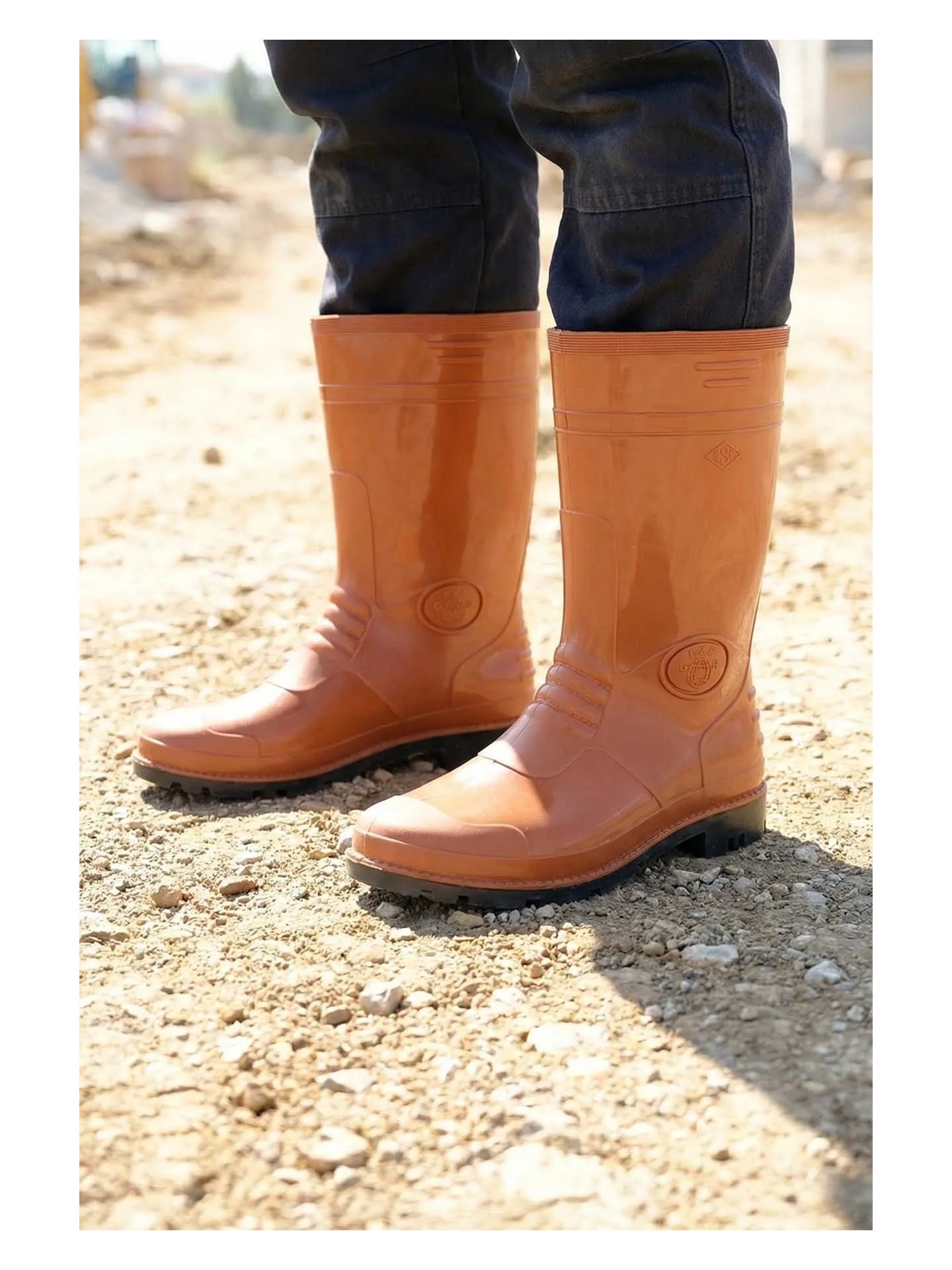 Gezer Erkek Kısa PVC Su Geçirmez İçi İnce Astarlı İş Çizme - Görsel 4