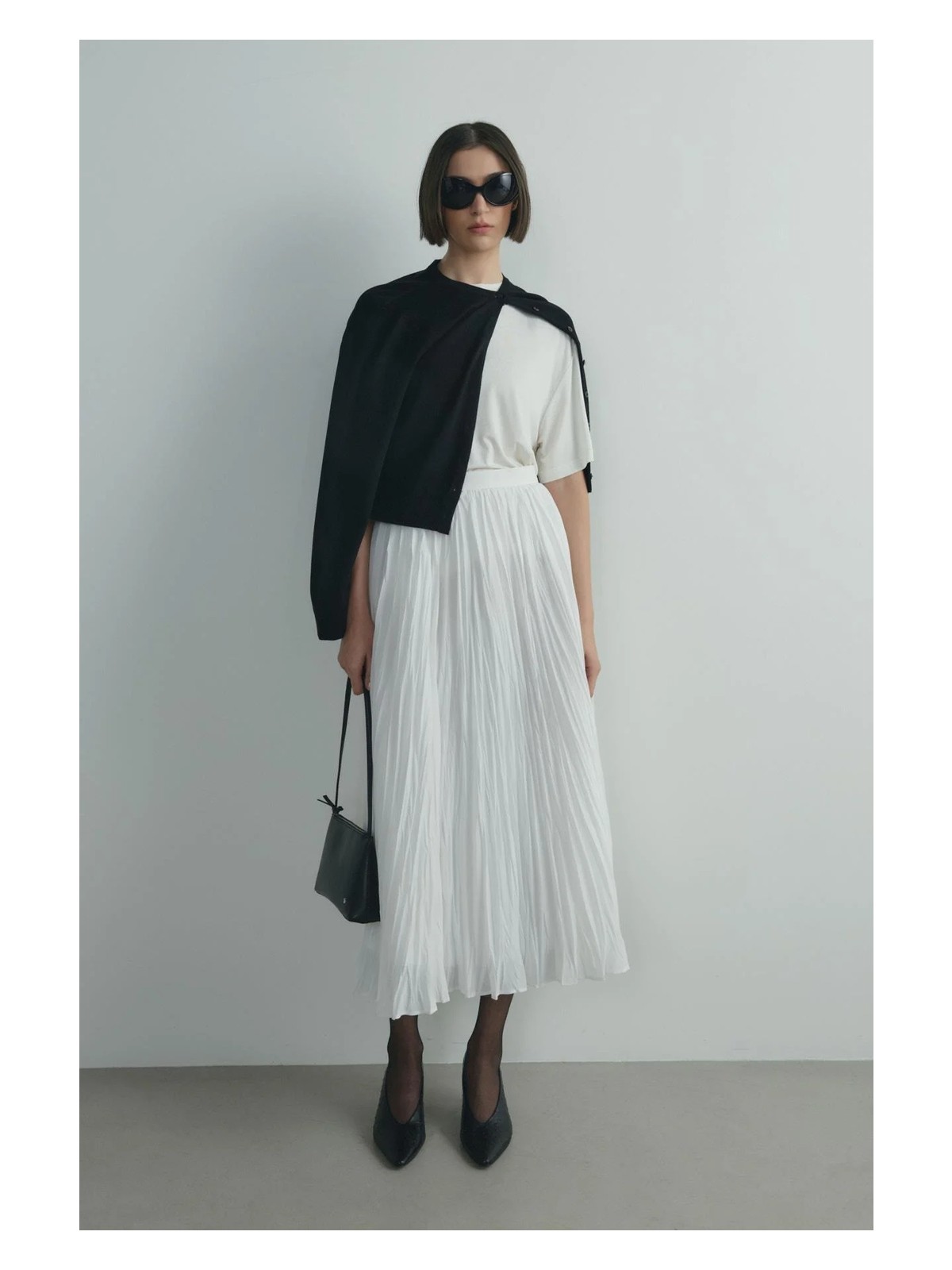 Suud Collection Ekru Donette Piliseli Etek - Görsel 6