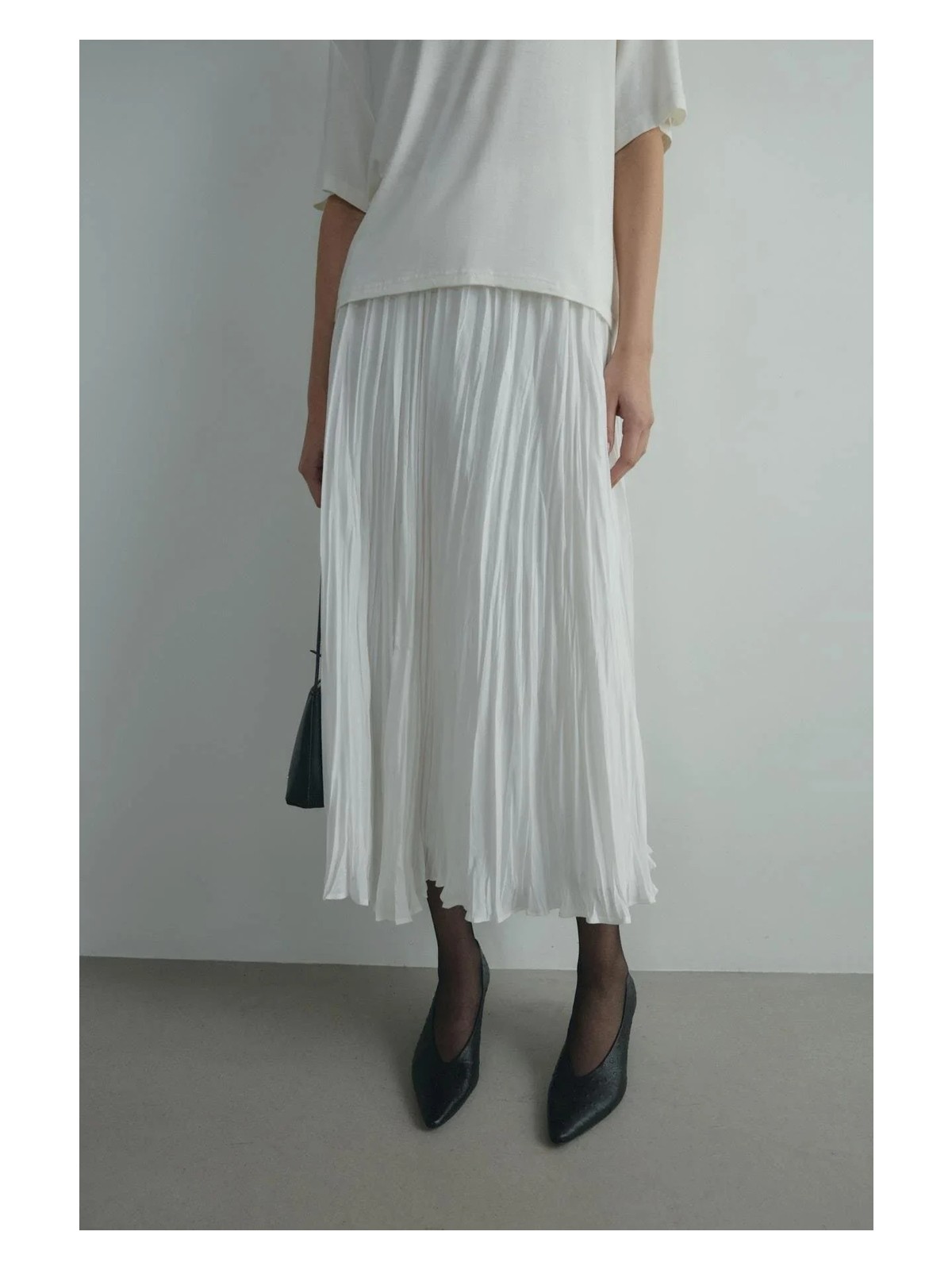 Suud Collection Ekru Donette Piliseli Etek - Görsel 7