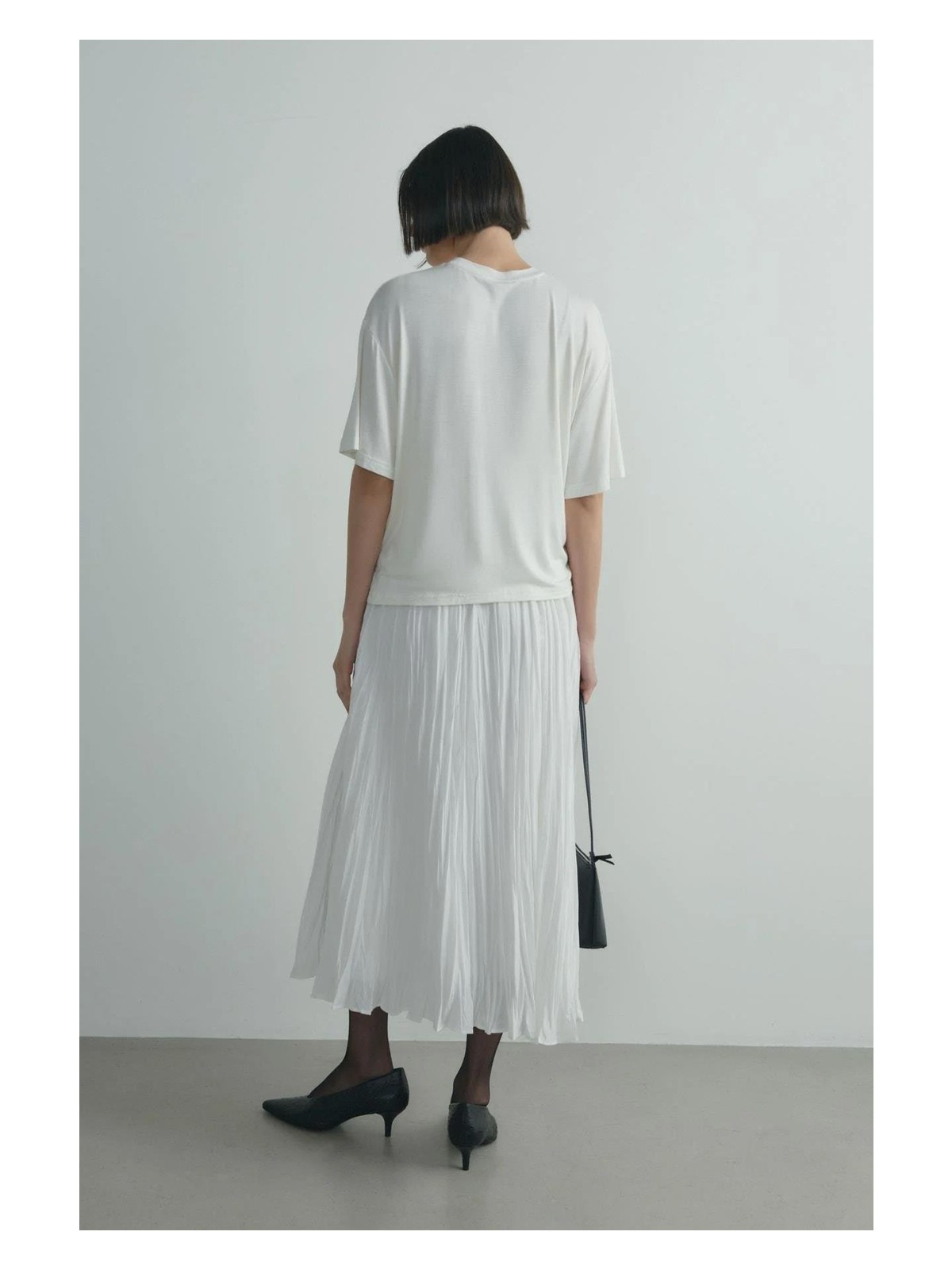 Suud Collection Ekru Donette Piliseli Etek - Görsel 8