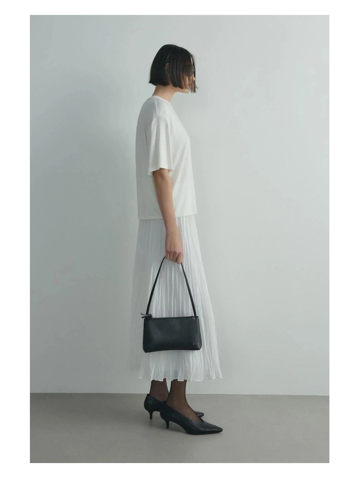 Suud Collection Ekru Donette Piliseli Etek - Görsel 9