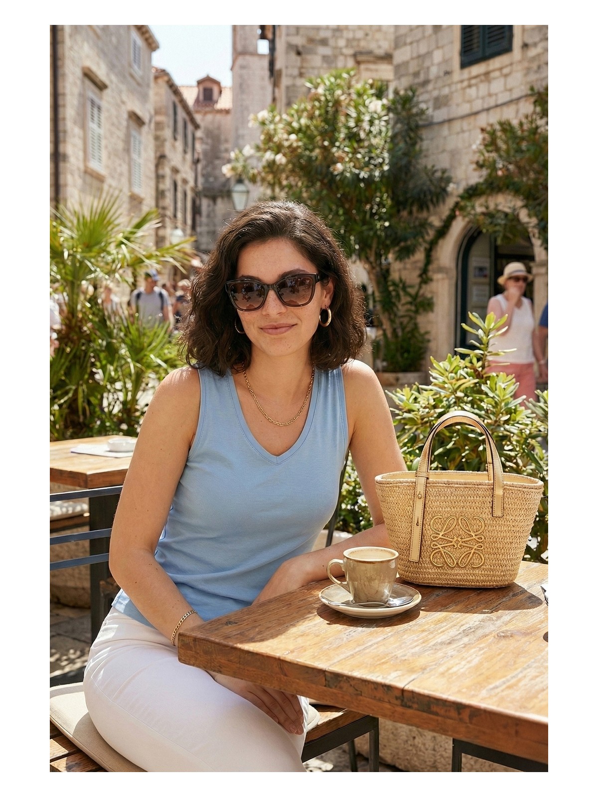 Lela Kalın Askılı V Yaka Bluz Bayan Bluz 5864384