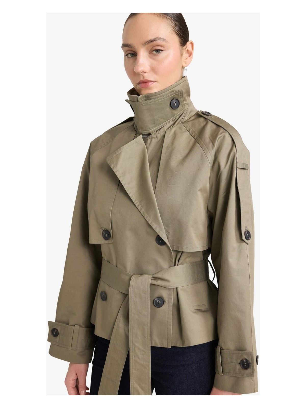 DeFacto Regular Fit Smokin Yaka Pamuklu Trençkot G0749AX26SP