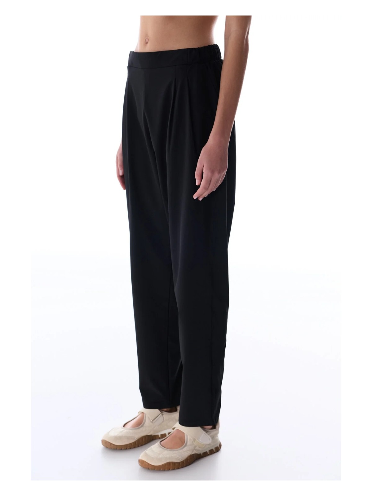 Penti Siyah Pileli Paraşüt Pantolon