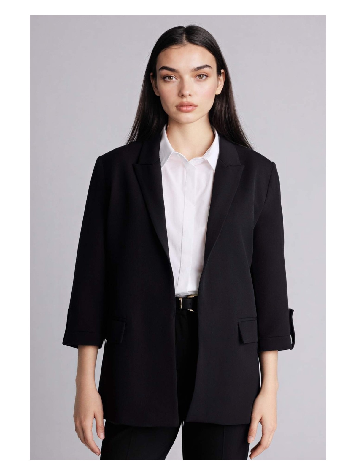 DeFacto Regular Fıt Ceket Yaka Blazer CEKET G7818AX26SP - Görsel 3