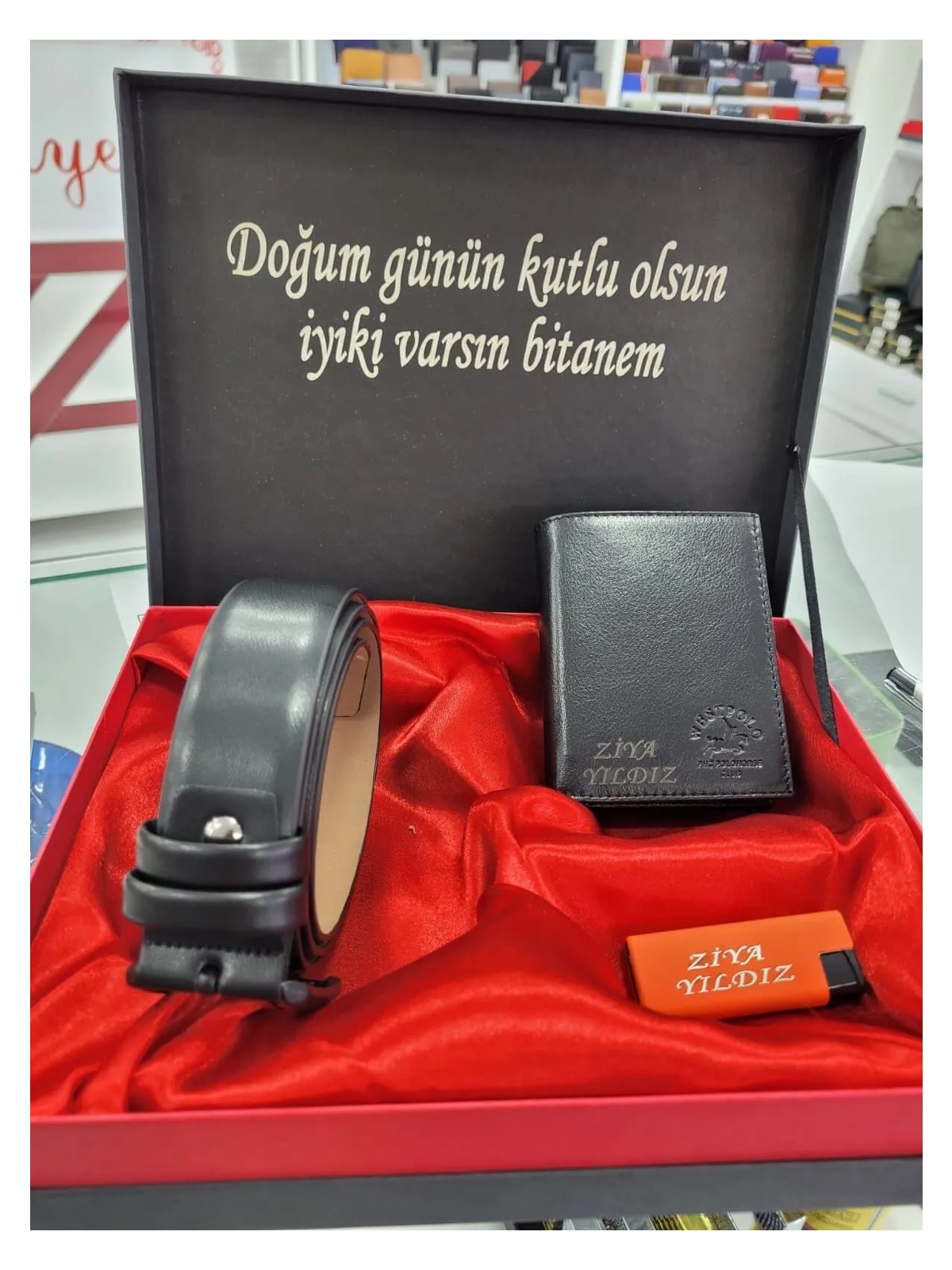 West Polo Westpolo Hakiki Deri Isme Özel Erkek Cüzdan & Kemer Seti görsel 2