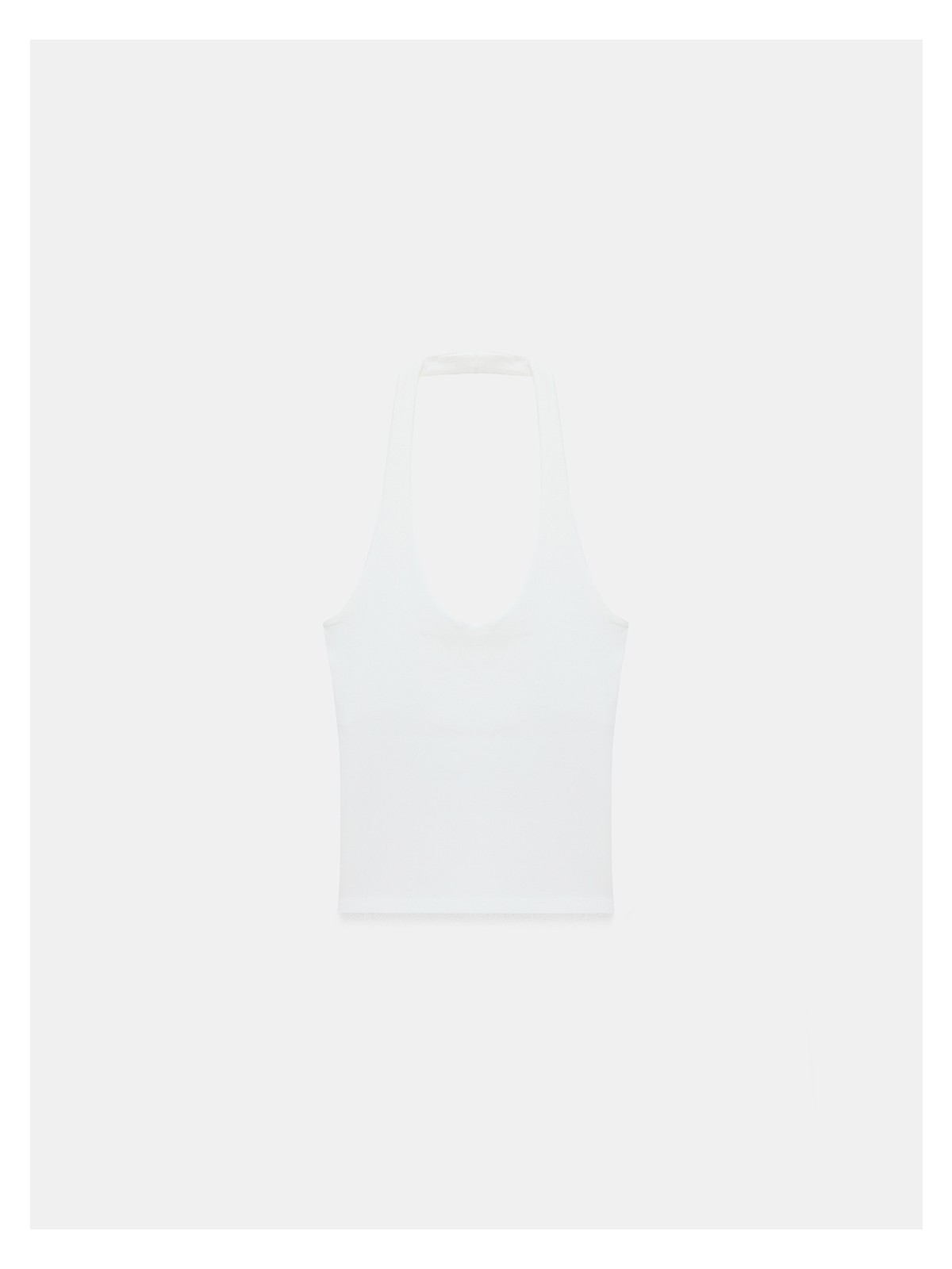 Dilvin 21052 Halter Yaka Top-Ekru - Görsel 4