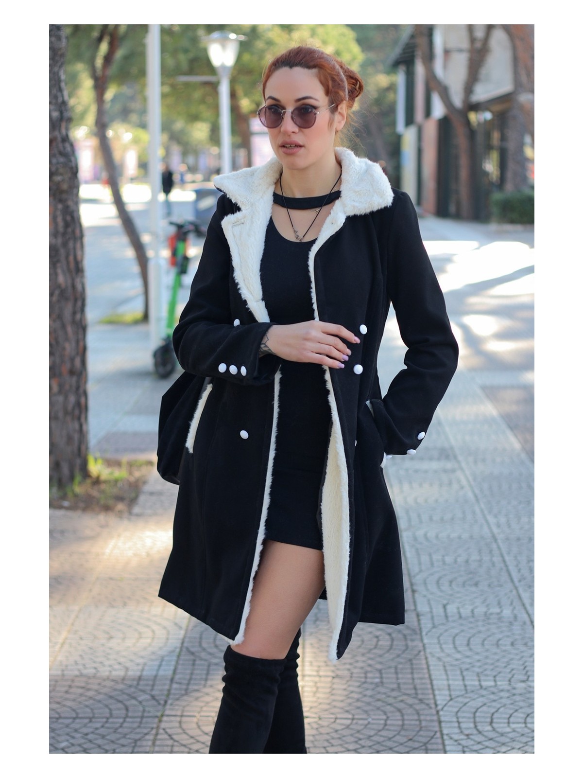 Barbora Kışlık Günlük Kaşe Kadın Kaban