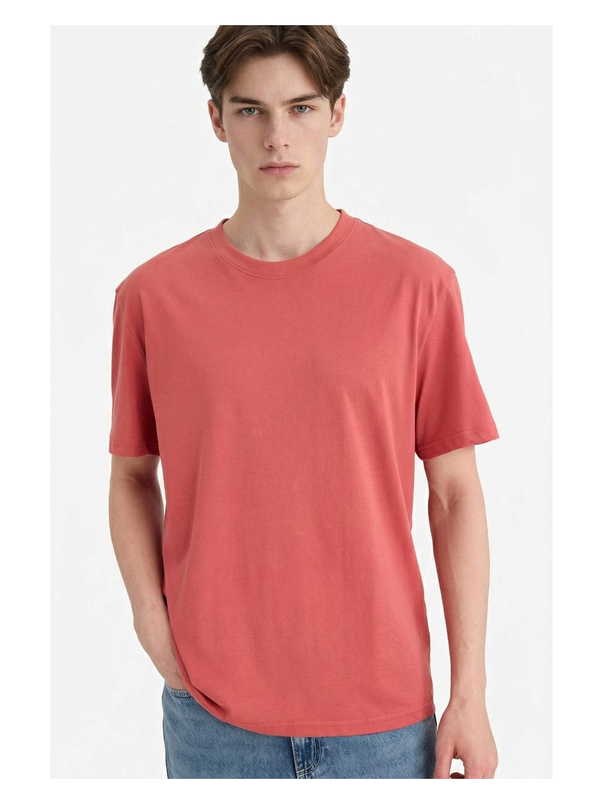 DeFacto %100 Pamuk Basic Tişört V7699AZ26SP - Görsel 7