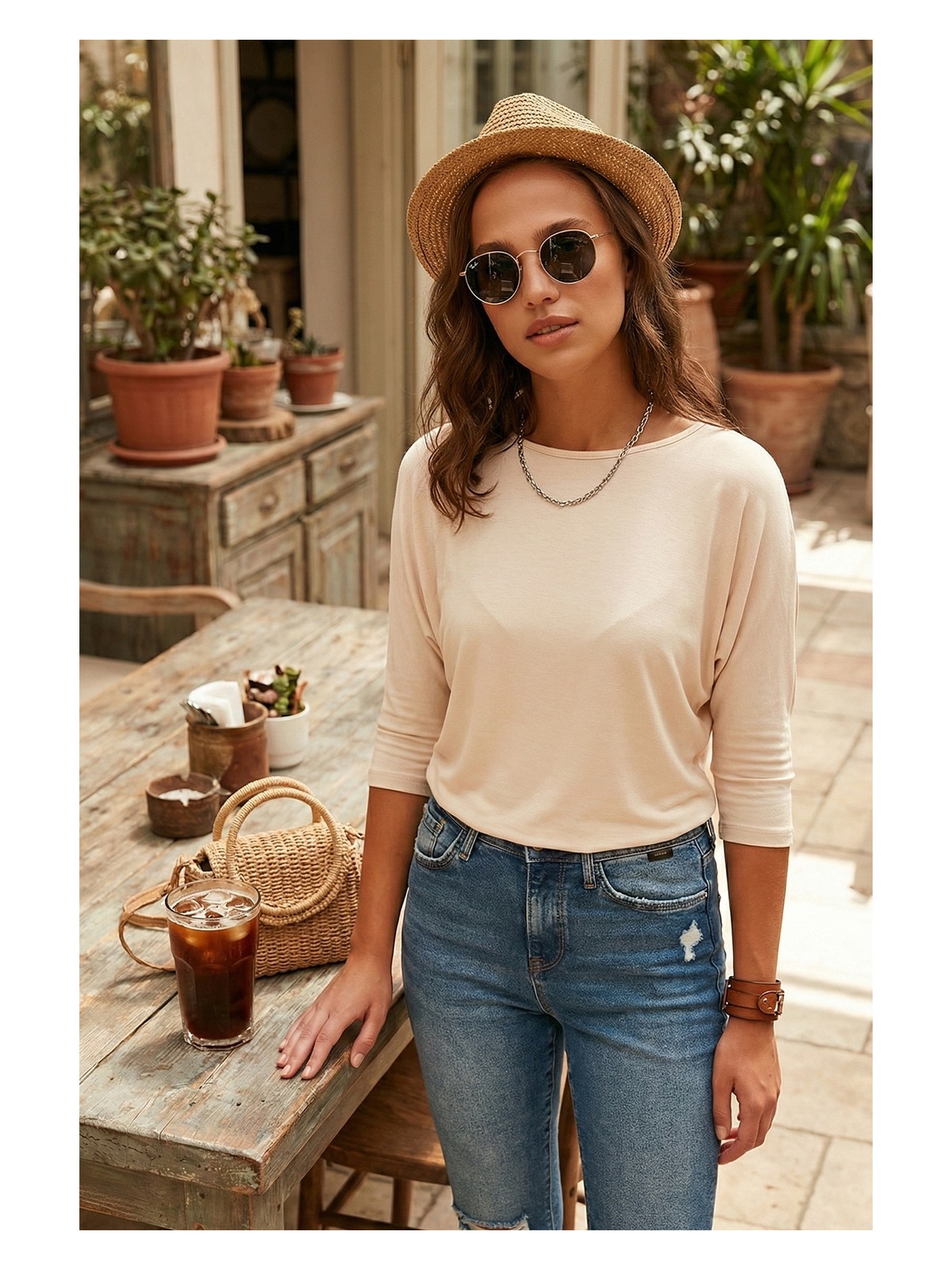 Lela Bisiklet Yaka Truvakar Kol Bluz Bayan Bluz 5861416Y