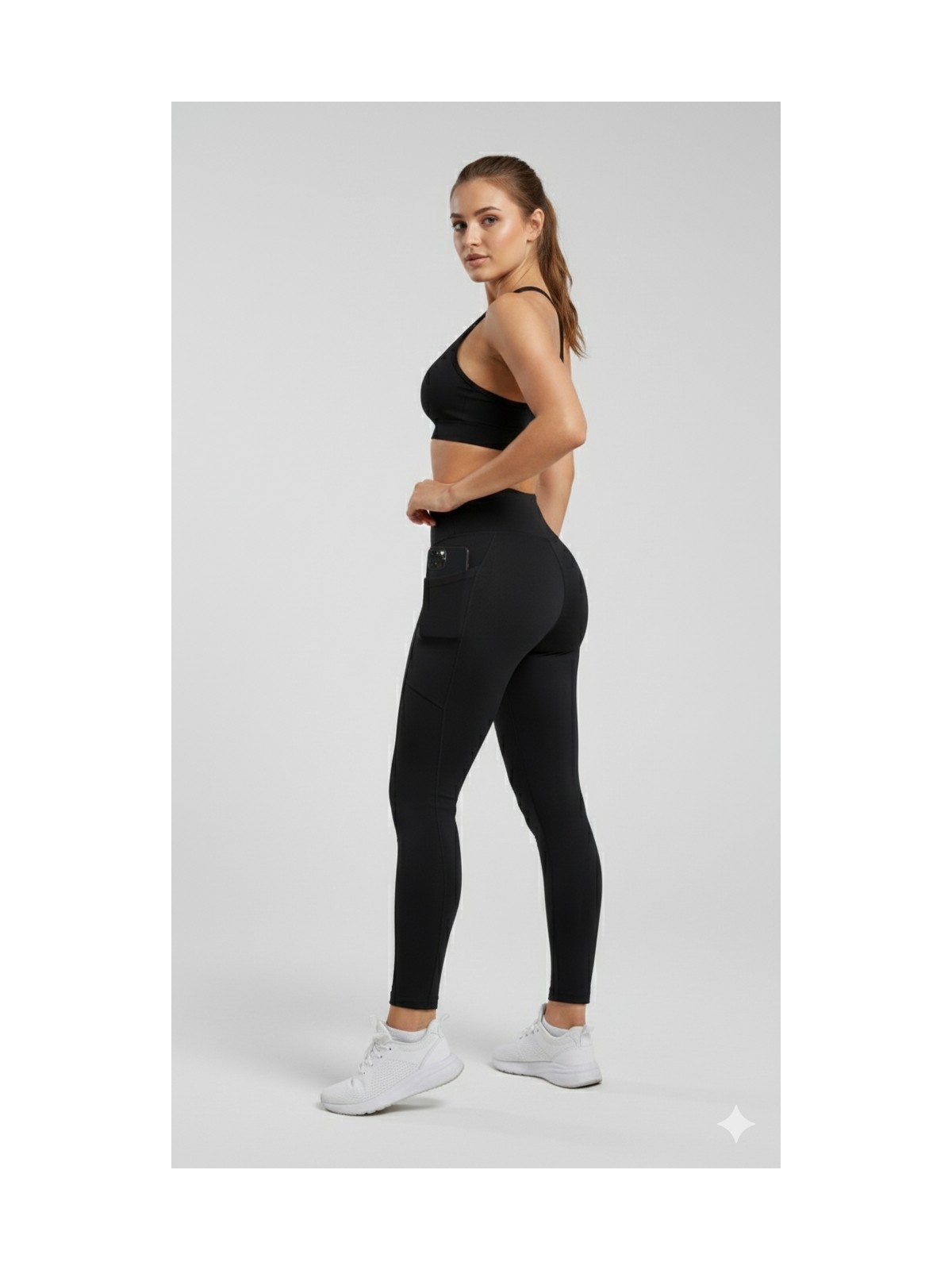 Toparlayıcı Etkili Yüksek Bel Kadın Günlük ve Spor Tayt Cepli - Görsel 4