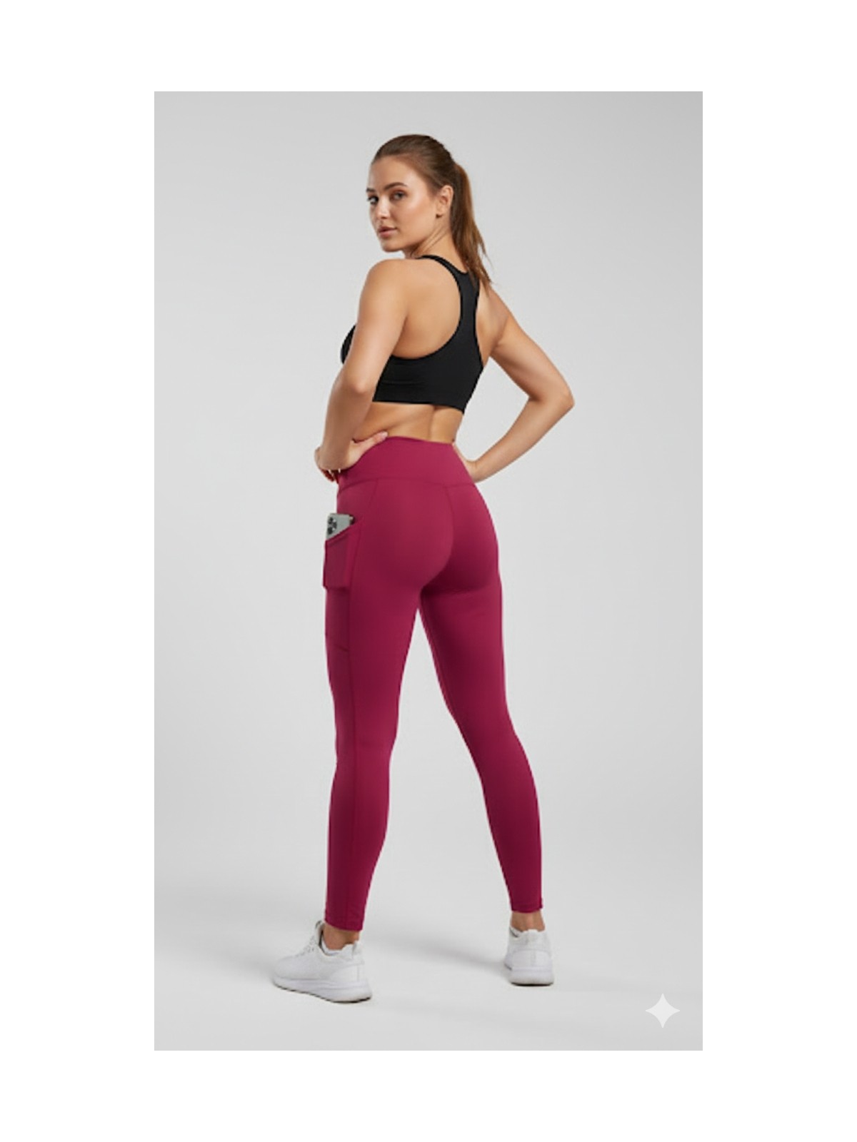 Toparlayıcı Etkili Yüksek Bel Kadın Günlük ve Spor Tayt Cepli