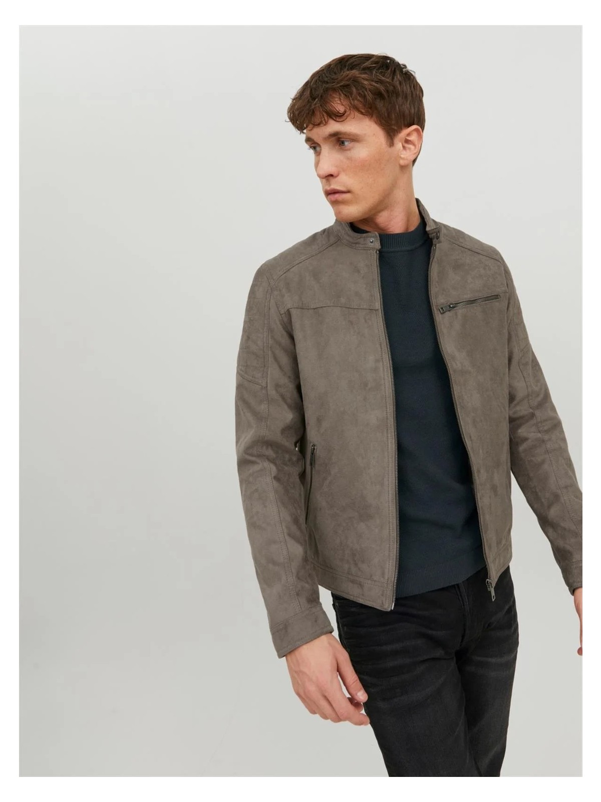 Jack & Jones Açık Kahverengi Erkek Pu Deri Ceket 12147218 görsel 2