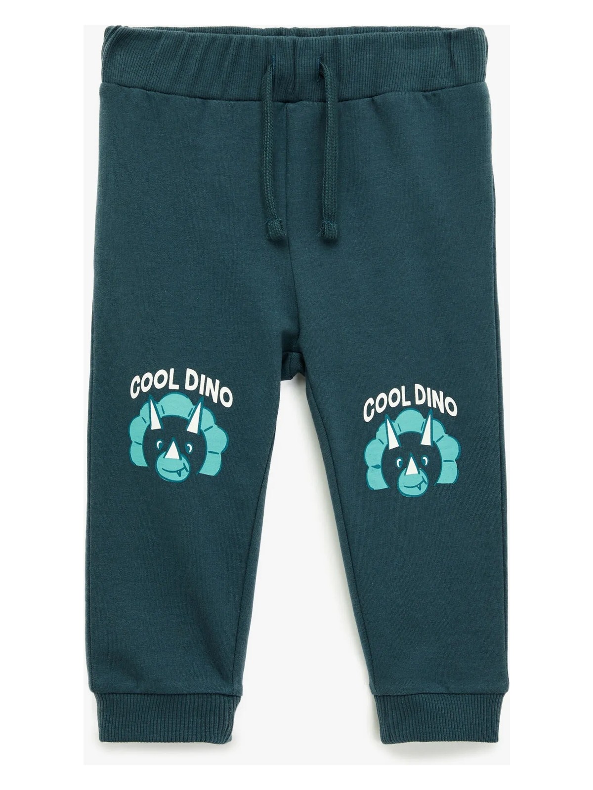 Koton Pamuklu Dinozor Baskılı Beli Bağcıklı Şardonlu Jogger Eşofman Altı