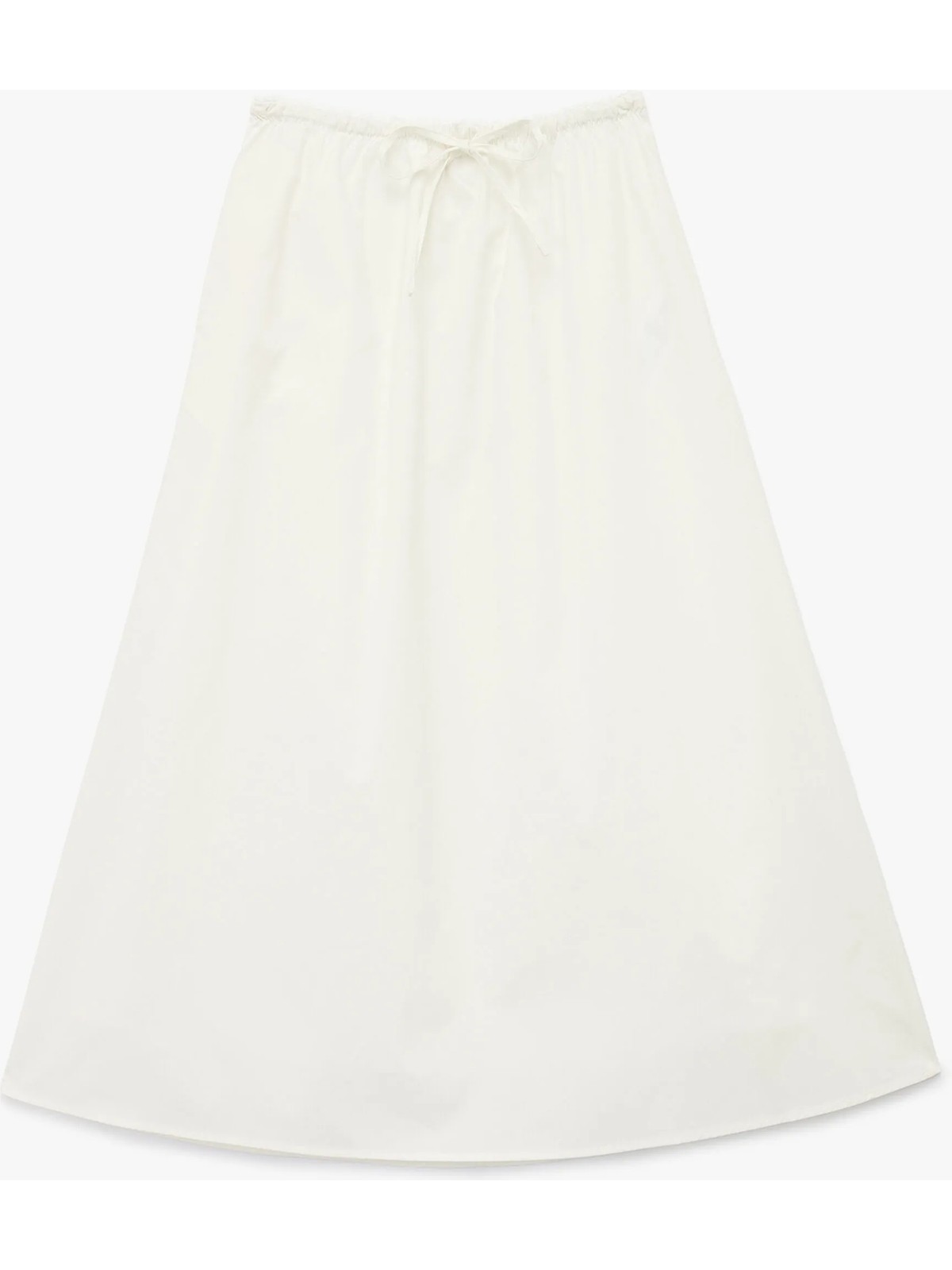 Koton Pamuklu Astarlı Rahat Kalıp Yüksek Bel Poplin Kloş Etek