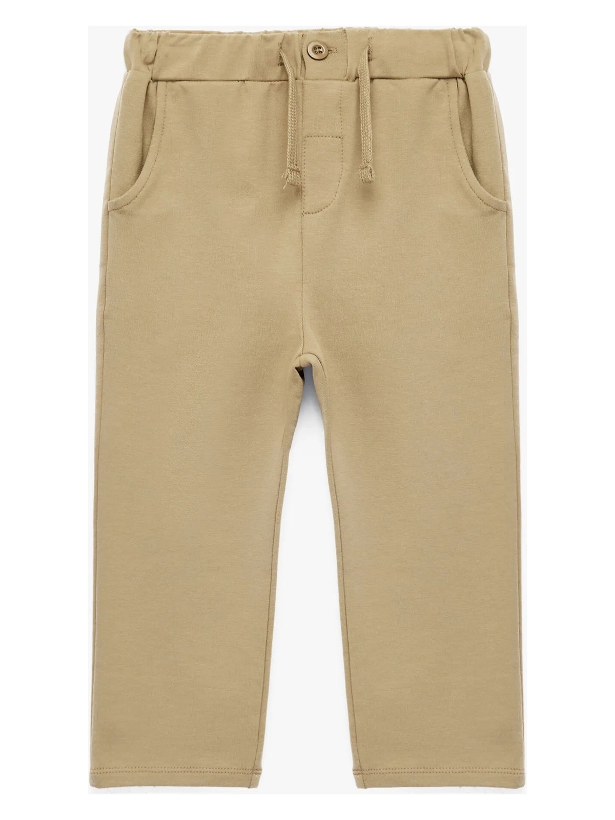 Koton Beli Ayarlanabilir Lastikli Düğmeli Pamuklu Eşofman Altı